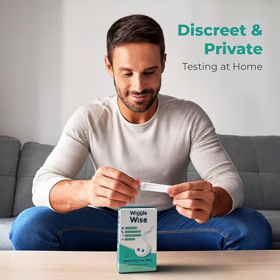 Fertility Test Kit for Men Sperm Count Home Test Kit for Male Fertility at-Home Semen Analysis Shows Normal or Low Sperm Count Fast, Private, Easy to Use
