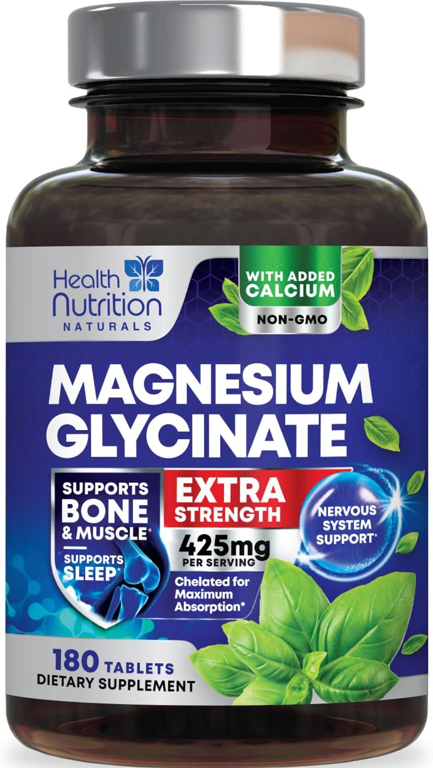 Magnesium Glycinate Extra Strength 425 mg 100 Chelated