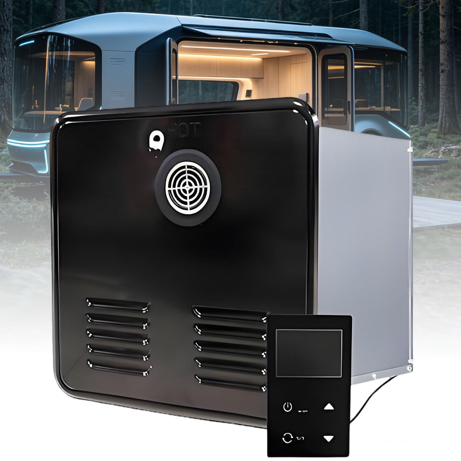 Ymnogjie 55,000 Btu Rv Tankless Water Heater,Gas on Demand Instant Hot Water Heater,Compatible with All Rvs Black
