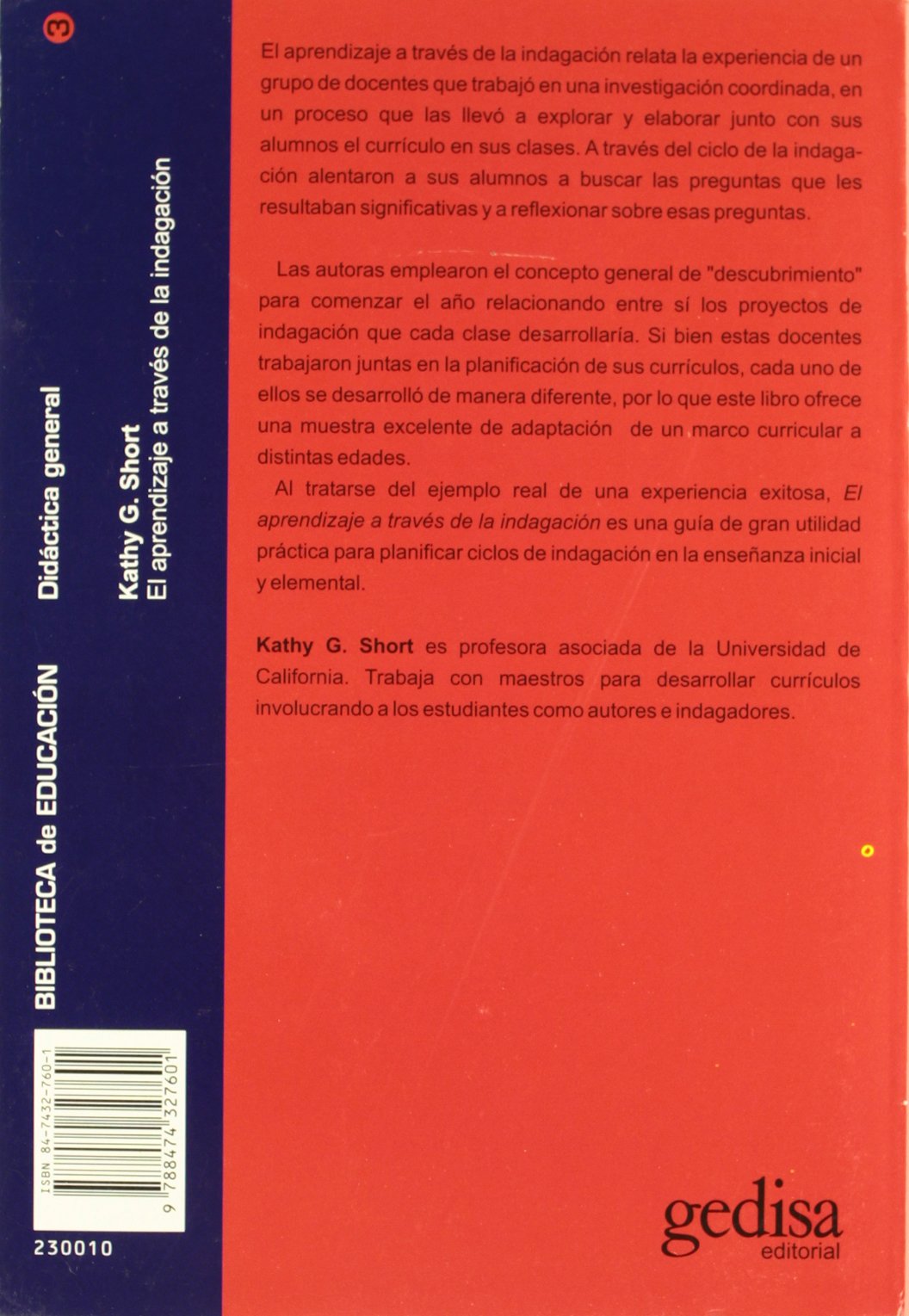El aprendizaje a través de la indagación (SIN COLECCION)