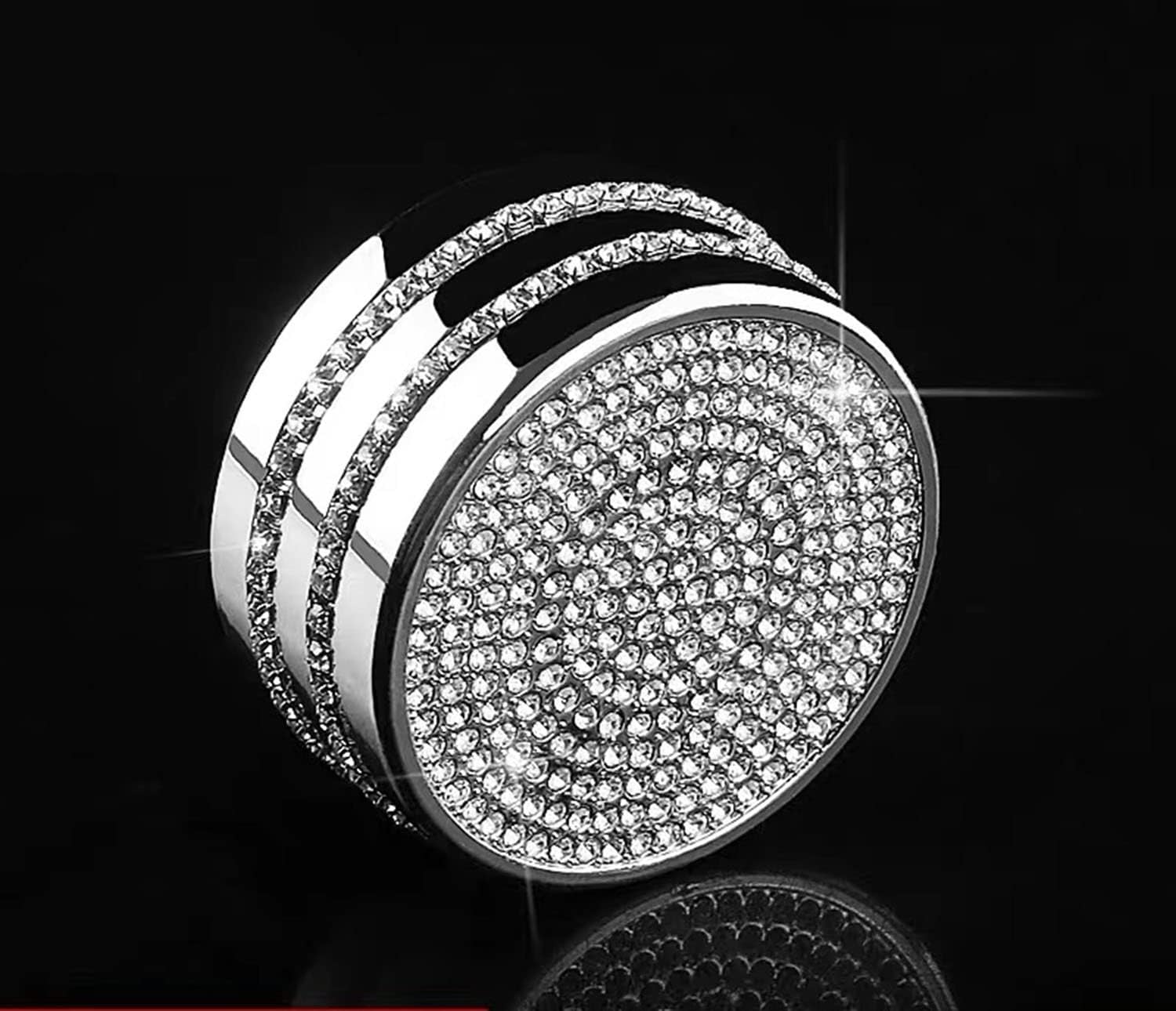 CONGCONG Bling Climate Control Multimedia Screen Knob Button Bling Accessories Interior Compatible with Toyota Camry 2018/2019/2020 AC Button and Multimedia Knob.