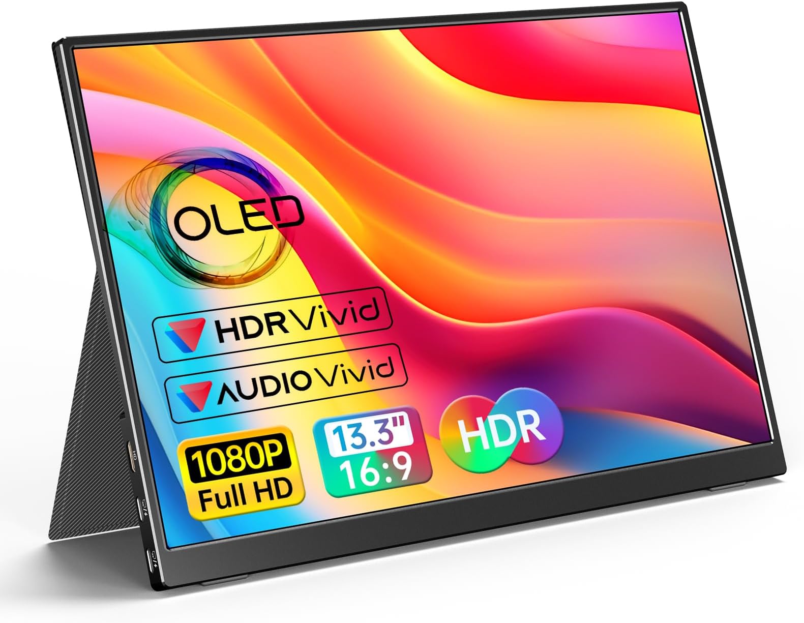 VILVA 13.3 1080P FHD OLED Portable Monitor for Laptop/PC/Mac/Phone/Xbox Switch/PS4