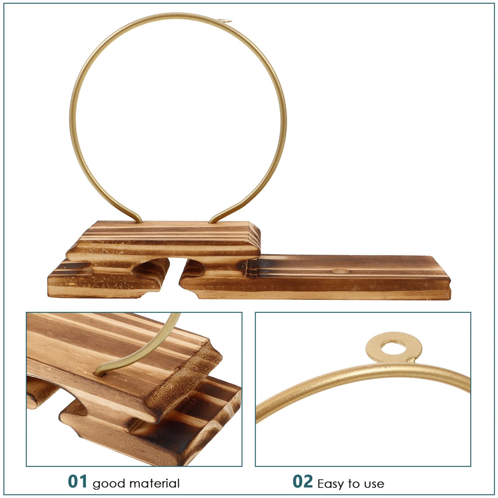Luxshiny Portaincienso De Cono De Reflujo con Base De Madera para Decoración Zen De Oficina y Hogar Soporte para Incienso Mesa Adorno De Estilo Clásico