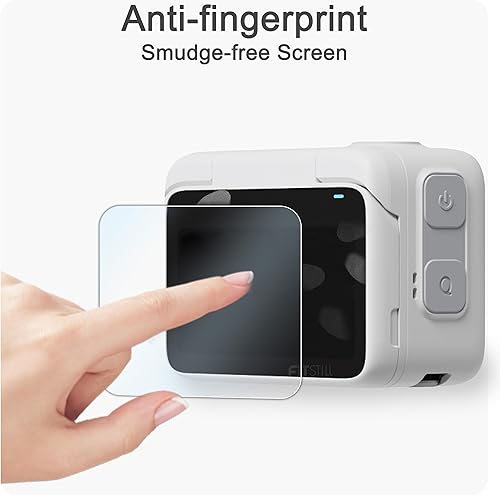 Miniatura 6 de FiTSTILL 6 piezas Lente y protector de pantalla LCD aplicable para cámara de acción Insta360 GO 3, 0.011 in 9H dureza cubierta de pantalla de vidrio