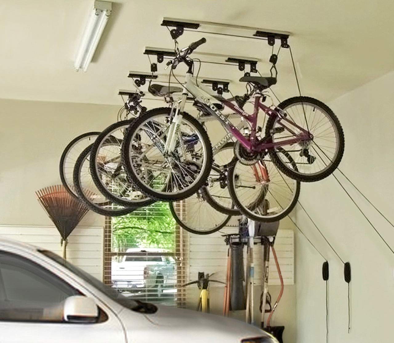 VEVOR Scaffale Per Garage Sopraelevato, Scaffali Per Soffitto Da Garage Da 36x72 Pollici - Foto 4