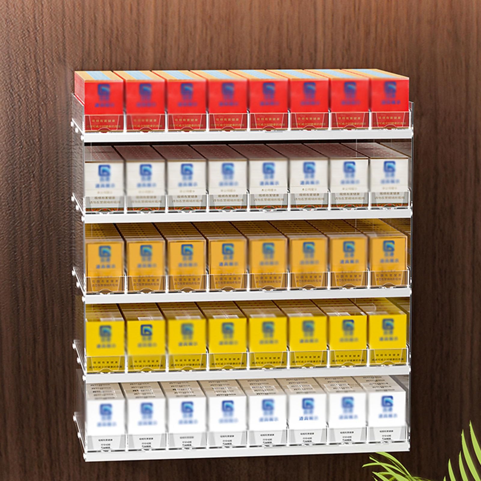 Présentoir à cigarettes automatique transparent pour éviter le désordre sur vos comptoirs