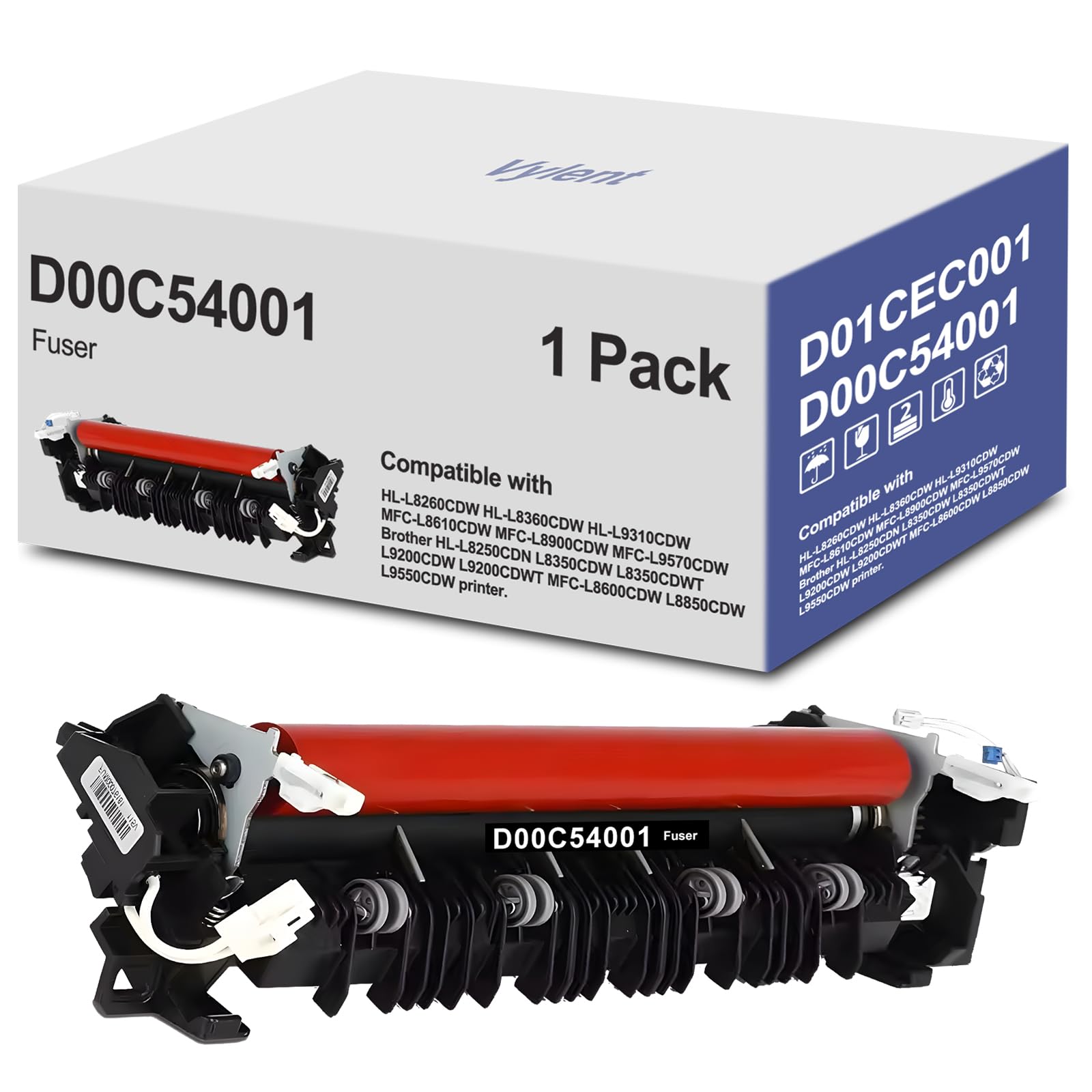 D00C54001 D01CEC001 Fuser Unit Replacement for Brother HL-L8260CDW, HL-L8260, HL-l8360 HL-L9310, HL-L8360CDWT, HL-L8360CDW, HLL8250CDN HLL8350CDW Printers