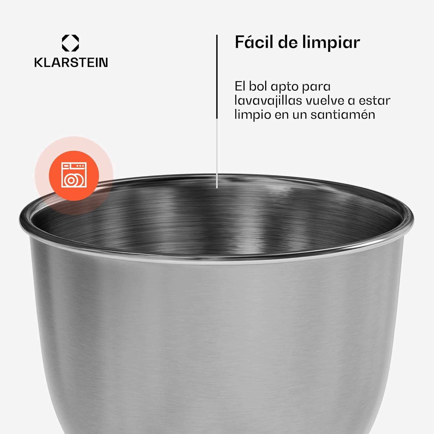 Klarstein Mixing Bowl with dishwasher icon