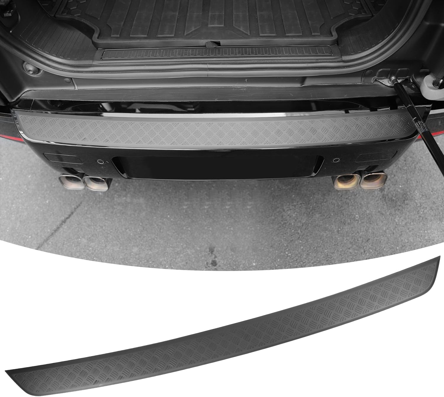 Rear Bumper Anti-Scratch Guard Compatible with Land Rover Defender 90 110 130 2025 2024 2023 2022 2021, Body Armor Protector Cover Trim Accessories