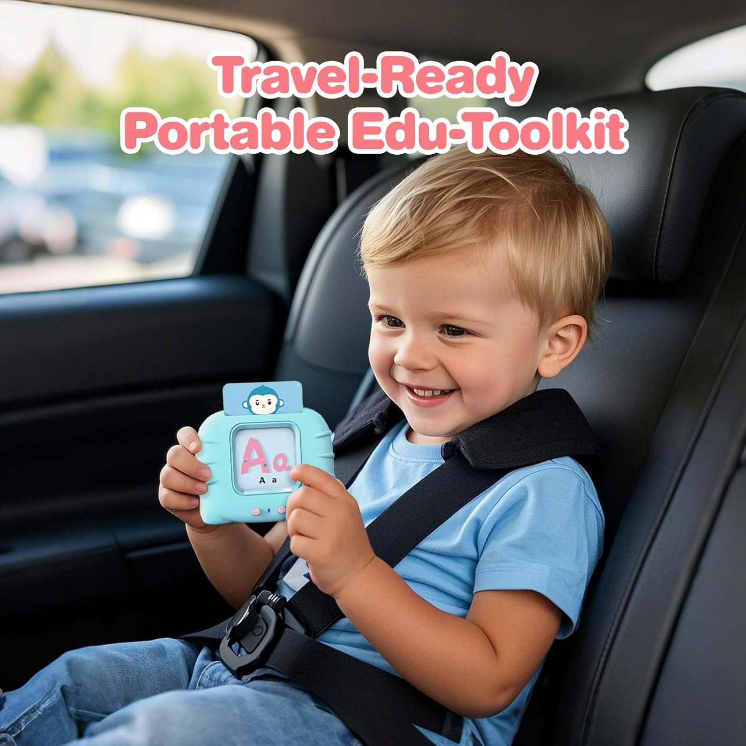 Talking Flash Cards for Toddler 1 2 3 4 Year Olds, ABC Flash Cards for Toddlers 2-4, Montessor, Autism Sensory, Speech Therapy Toys, Birthday Gift for Boys and Girls, 296 Pro Words Blue
