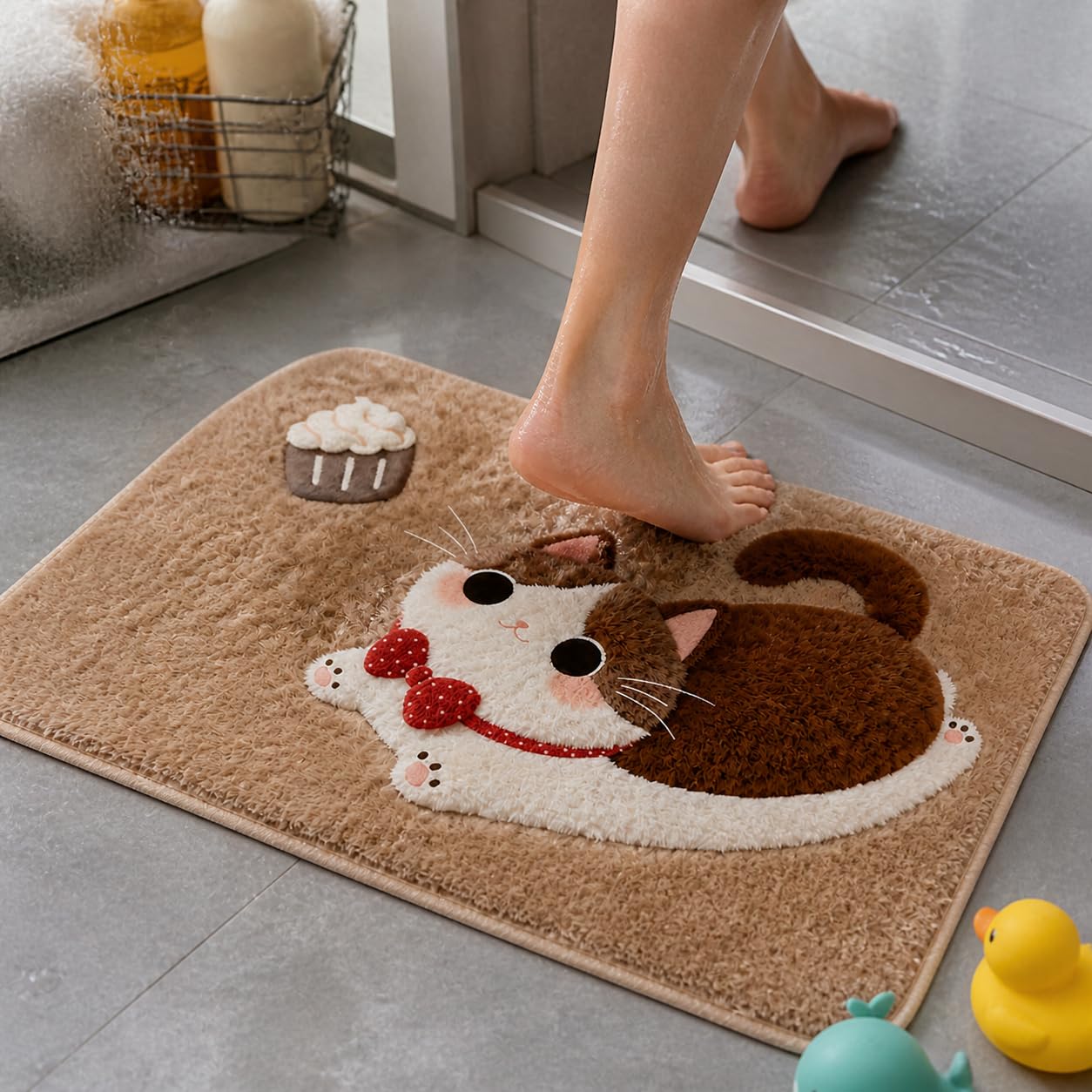 Tapis Bain Absorbant Antidérapant, 60x90cm