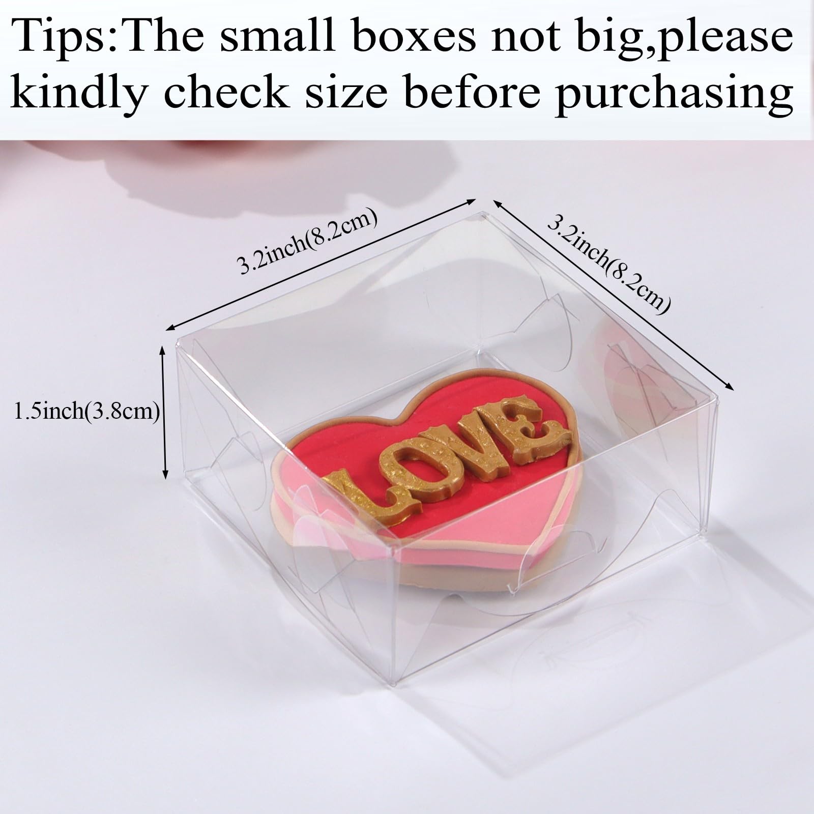 30 cajas transparentes de caramelo caseras de 3¼ x 3¼ x 1½ pulgadas, cajas de galletas, cajas de jabón, cajas de trufa de chocolate para 5, cajas de macarrón, cajas de cerezas cubiertas de chocolate,