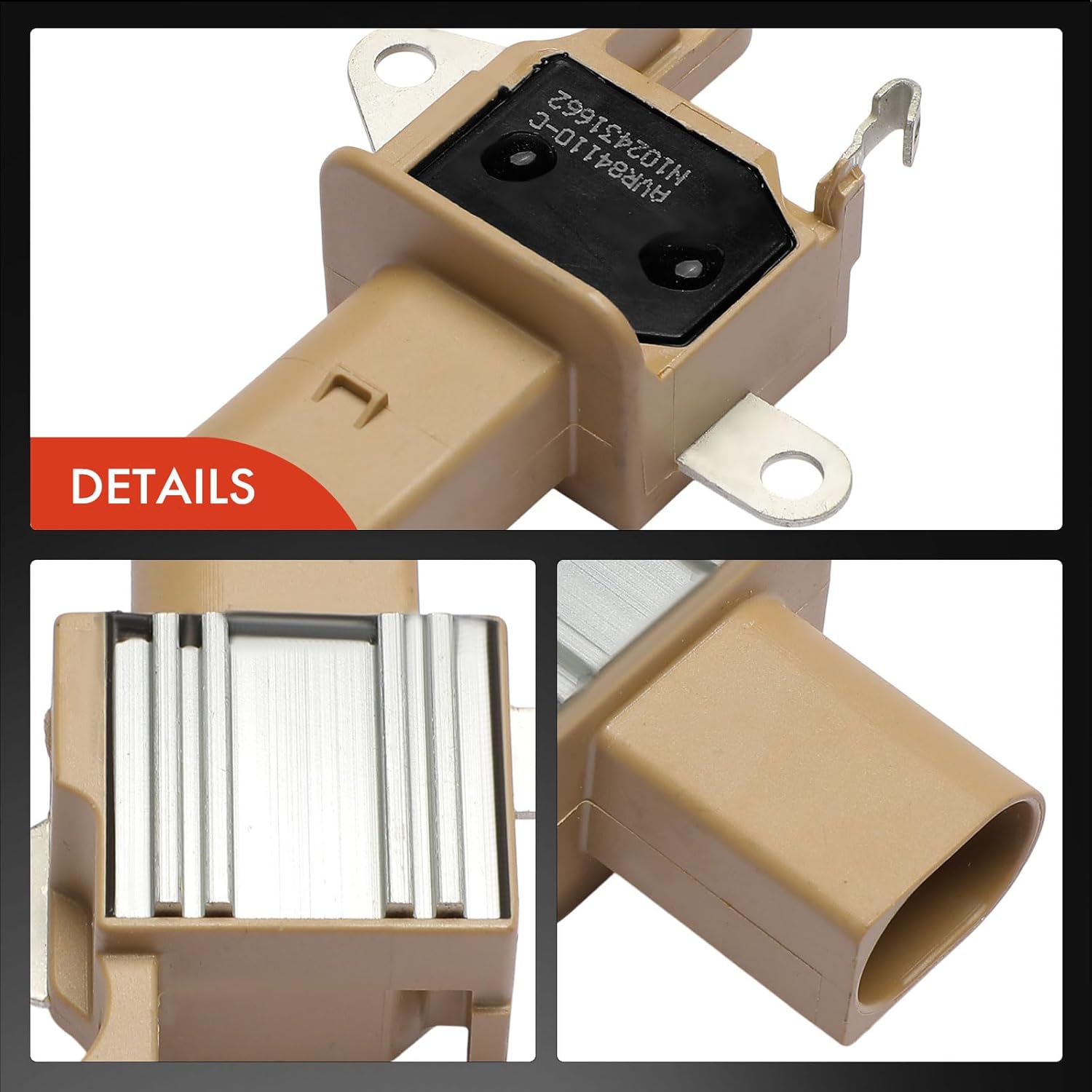 A-Premium Alternator Voltage Regulator Compatible with Ford Escape 2017-2019 1.5L, Transit Connect 2014-2016 1.6L, 13.7V B-Circuit 13.70 Vset