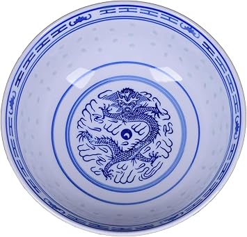 Ceramic Ramen Noodle Bowls, Blue and White Porcelain Chinese Retro Dessert, Soup, Cereal, Rice, Udon, Asian Noodles Bowl,2PCS
