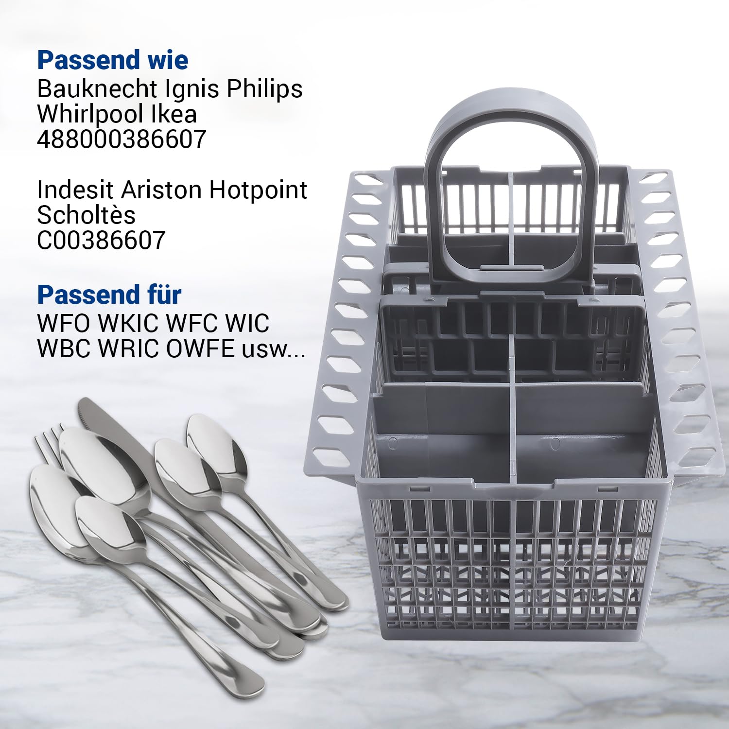Original cutlery basket Dishwasher C00301361, C00289641 INDESIT