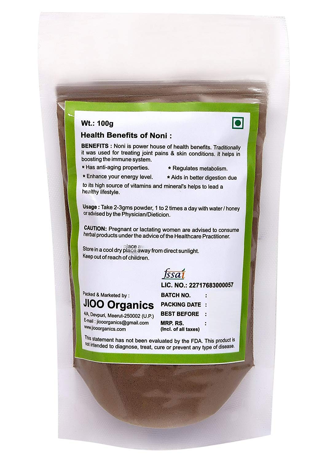 Jioo Organics Noni Powder - Image 2 thumbnail