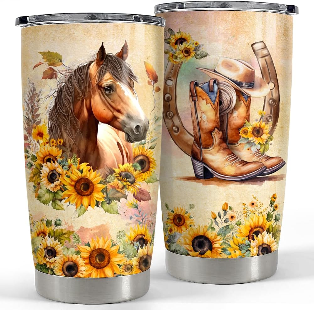 SANDJEST Horse Tumbler Cup Amazon.ca Home