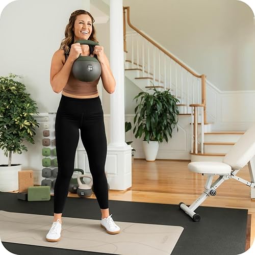 Miniatura 6 de WeGym Pesas rusas suaves con base acolchada resistente a los impactos y mango antideslizante de agarre ancho para entrenamientos en casa,