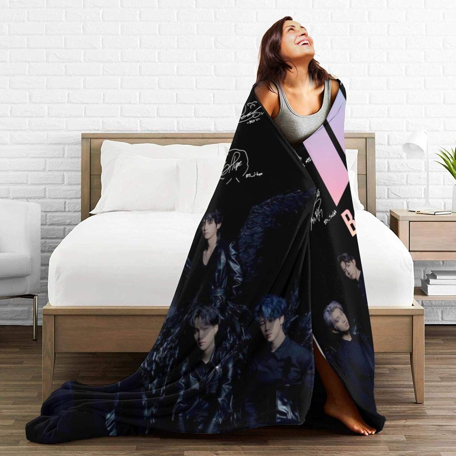 Kpop Dynamite Ultra-Soft Fleece Blanket Throw Super Soft Fuzzy Lightweight Hypoallergenic Plush Bed Couch Living Room 60"X50"