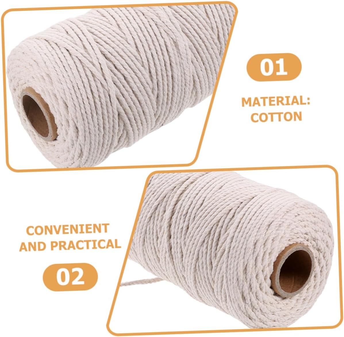 100m Bulk Bakers Twine 2 Rolls of Kitchen String for Meat Sausage Cooking