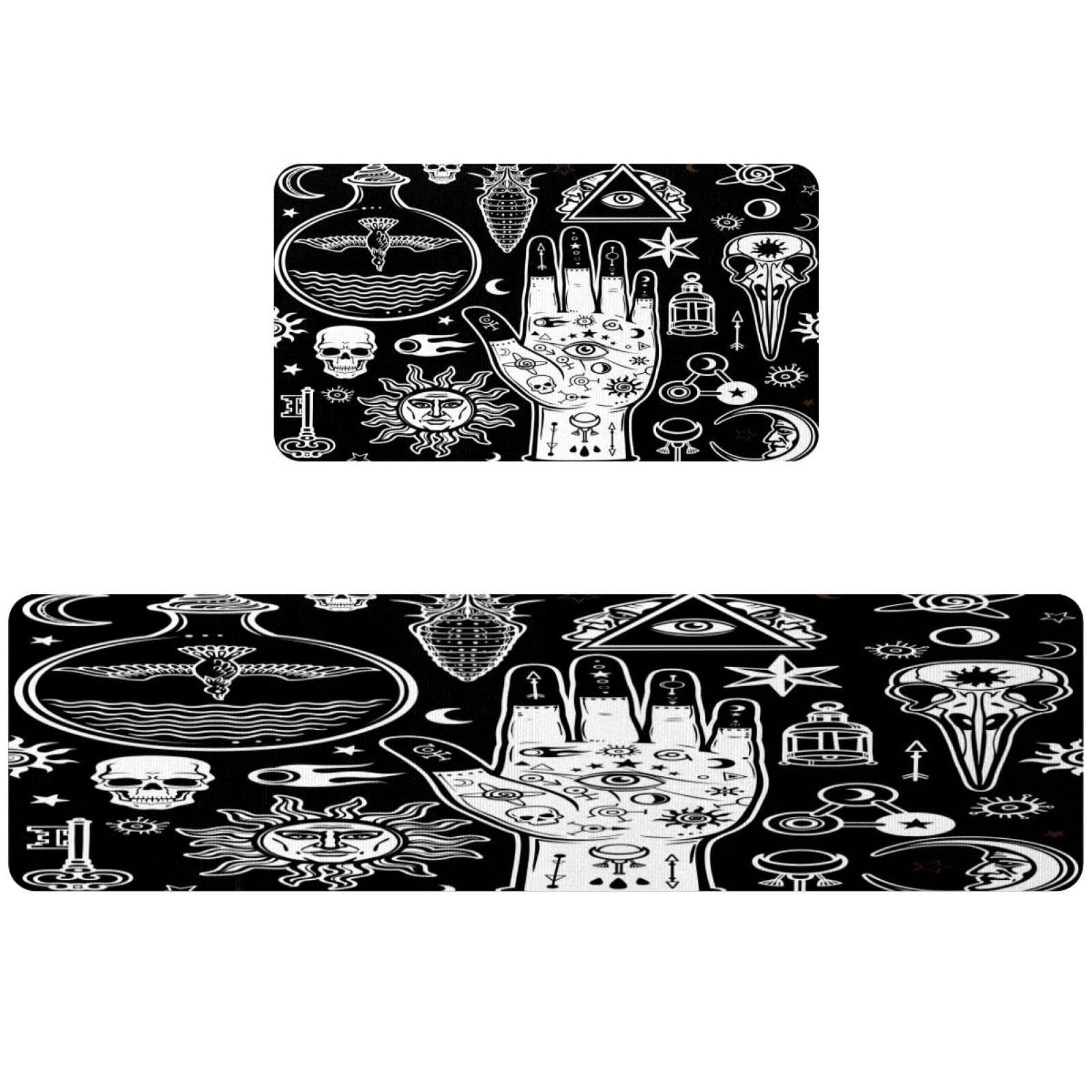 Alfombrilla de cocina antideslizante absorbente lavable juego de 2 piezas