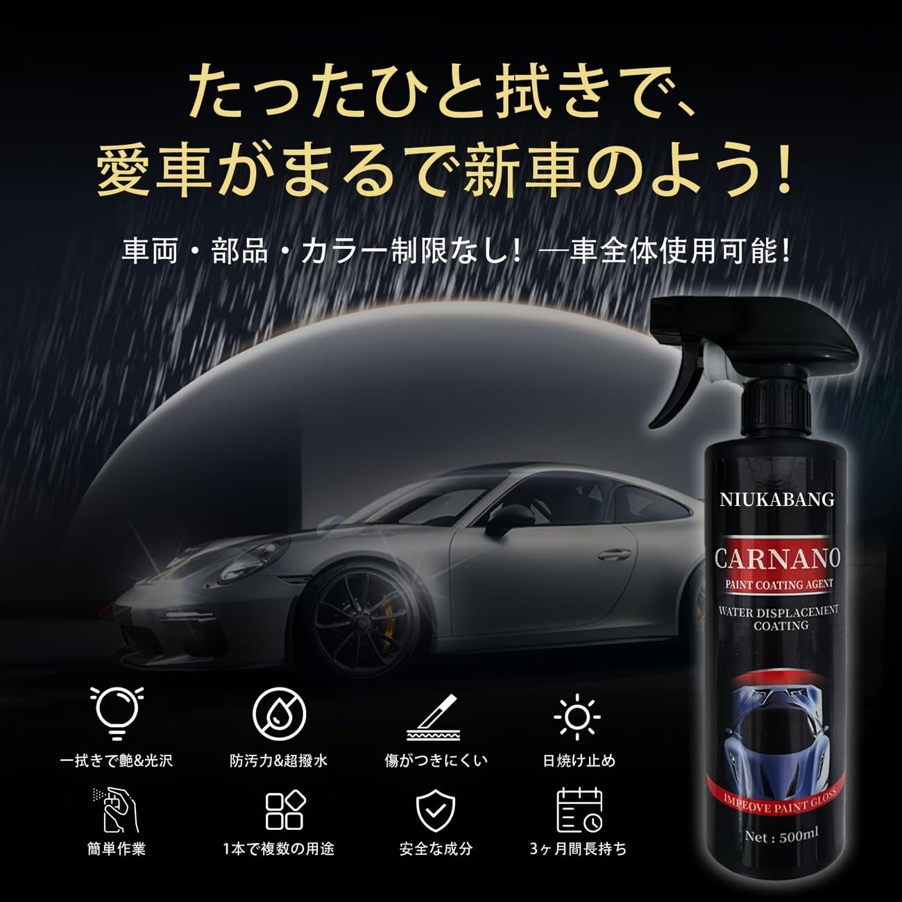 Amazon | 【最新バージョンアップモデル】コーティング剤 車 Car Nano