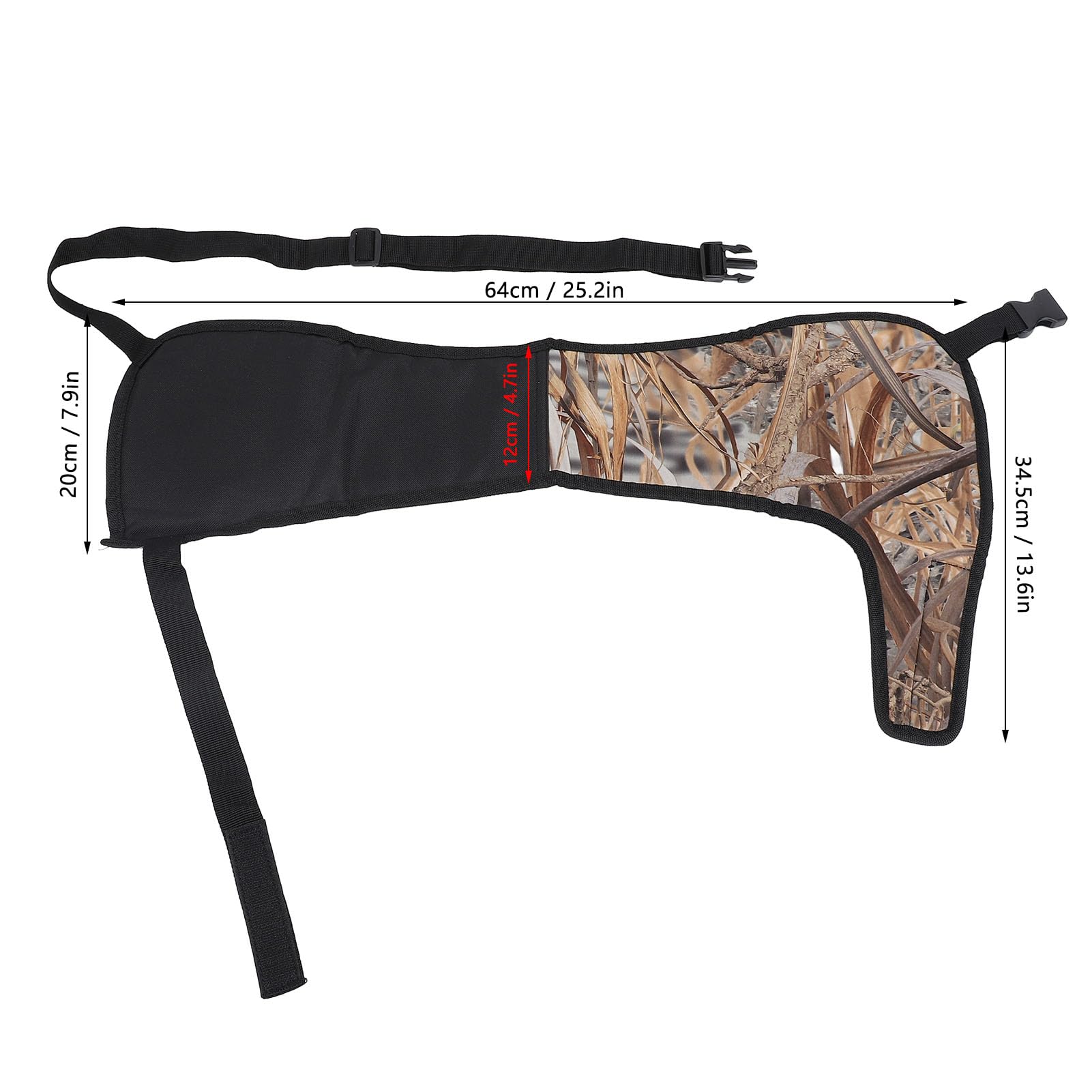 NOENNULL Protective Shooting Pad Outdoor Sports Protective Shooting Pad Shockproof Pads Shoulder Pad Protective Shoulder Brace with Adjustable Strap for Outdoor Sports Hunting