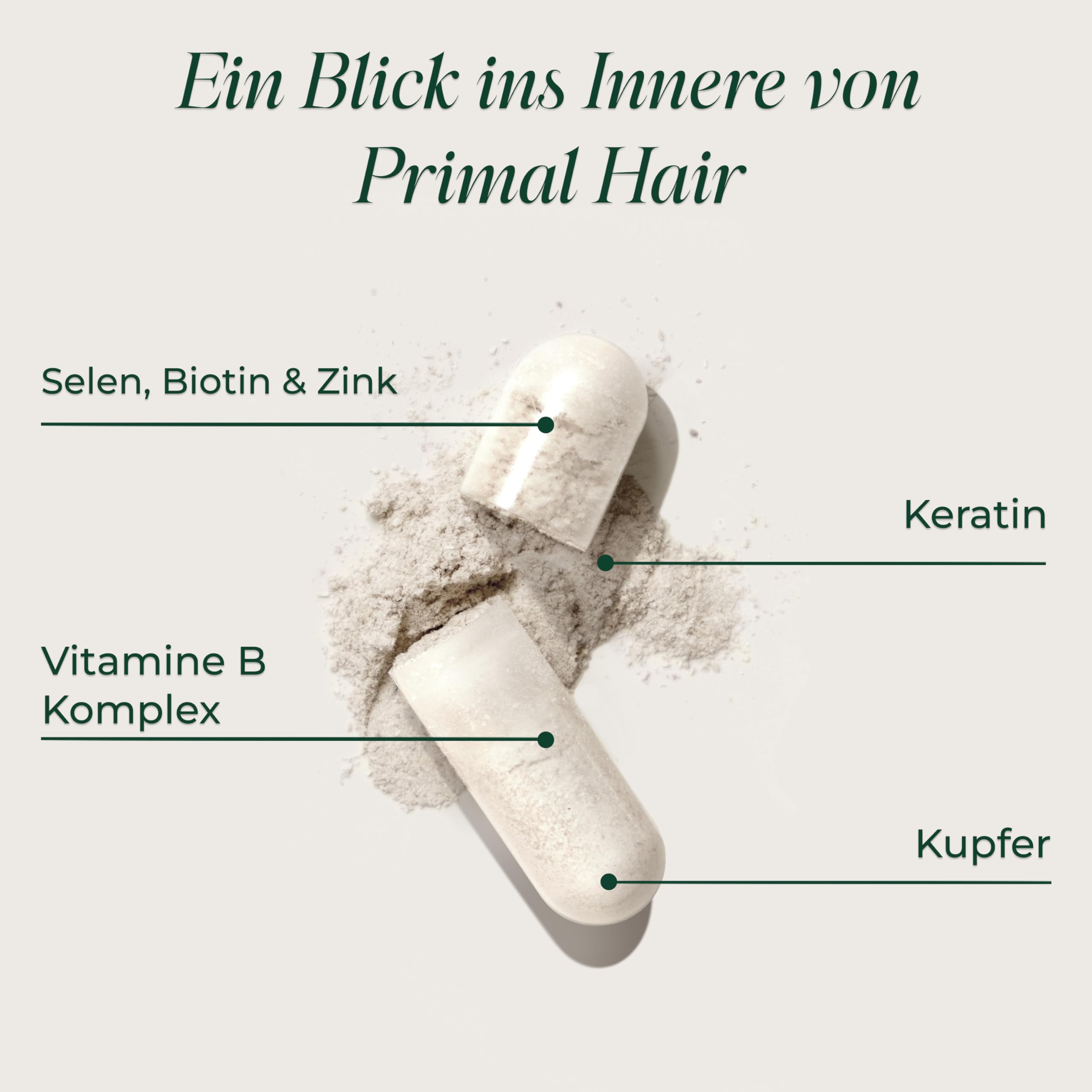 Primal Hair – Tägliches Supplement, gluten- & milchfrei, vegetarisch