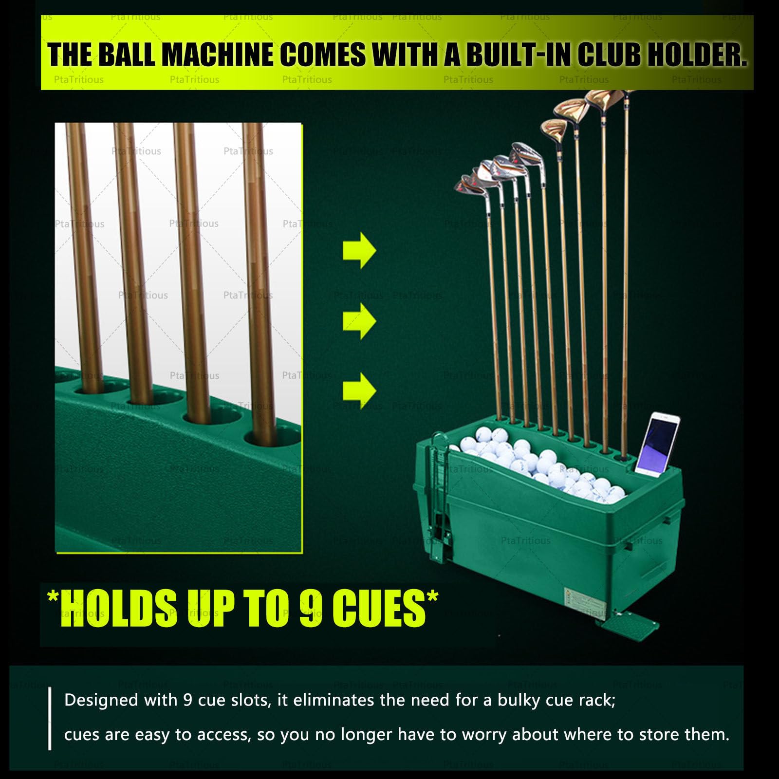 Golfball Spender für Golfschläger,Golf Ball Dispenser