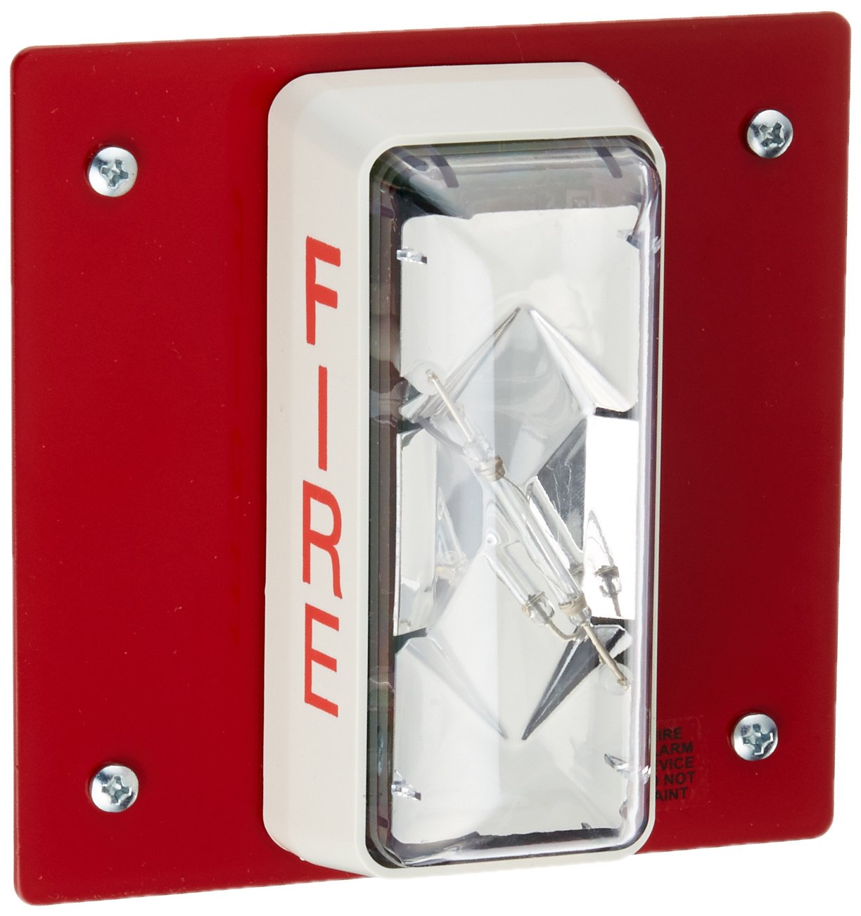 Est Edwards CS405-7A-T Weatherproof Alarm Sync Strobe, Outdoor, Red, 24-VDC