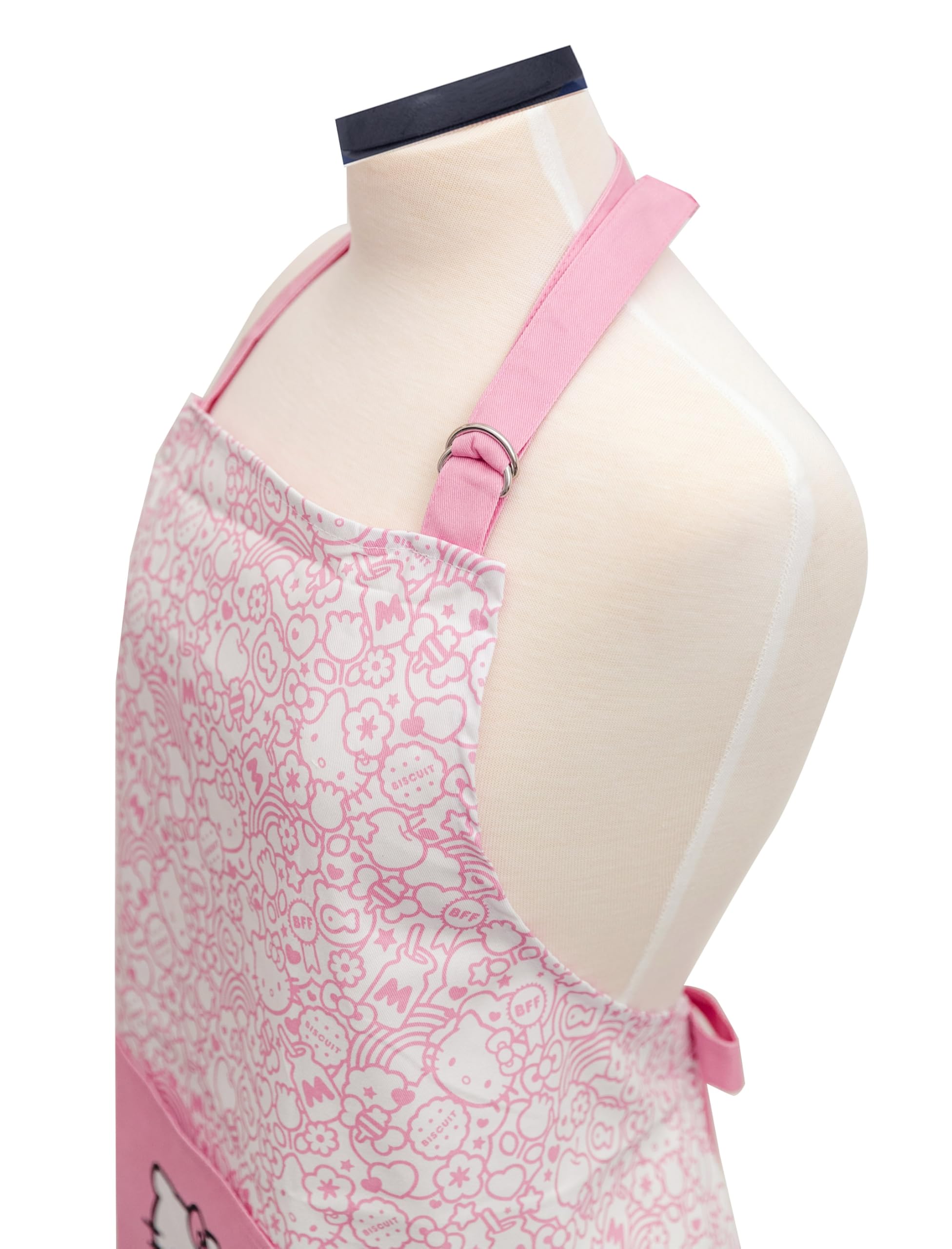 'Handstand Kitchen Hello Kitty Print 28'' Adult Apron and Pot Holder Set'