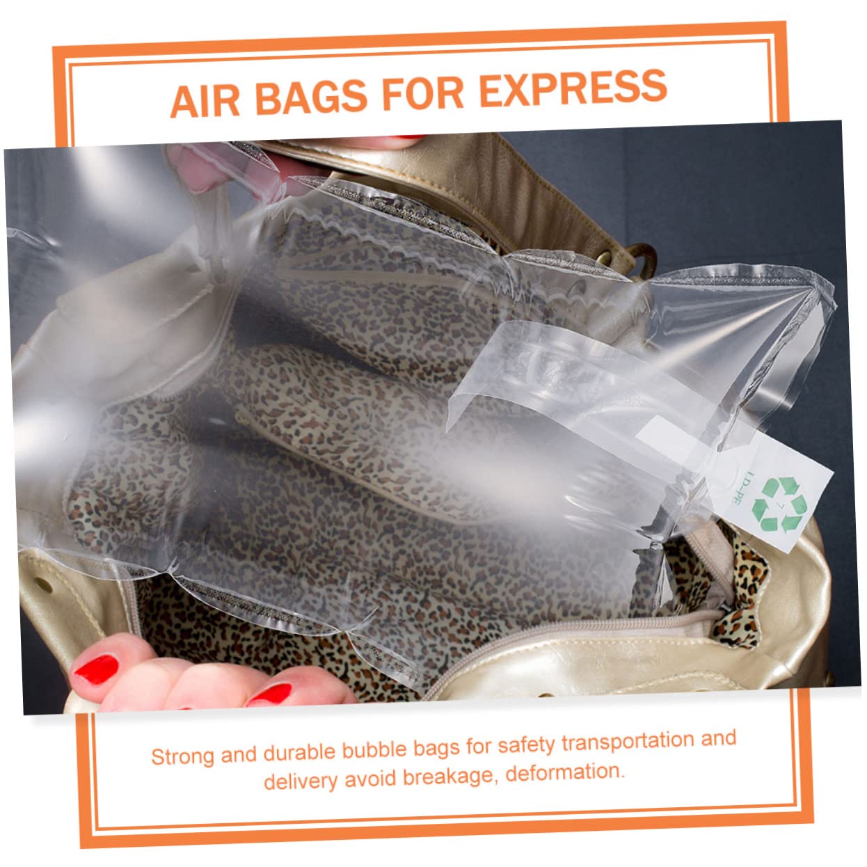 Housoutil Lot de 50 Coussins Gonflables en Pa et Pe, Pratiques Transport Voyage, Protection pour Emballage et Expédition