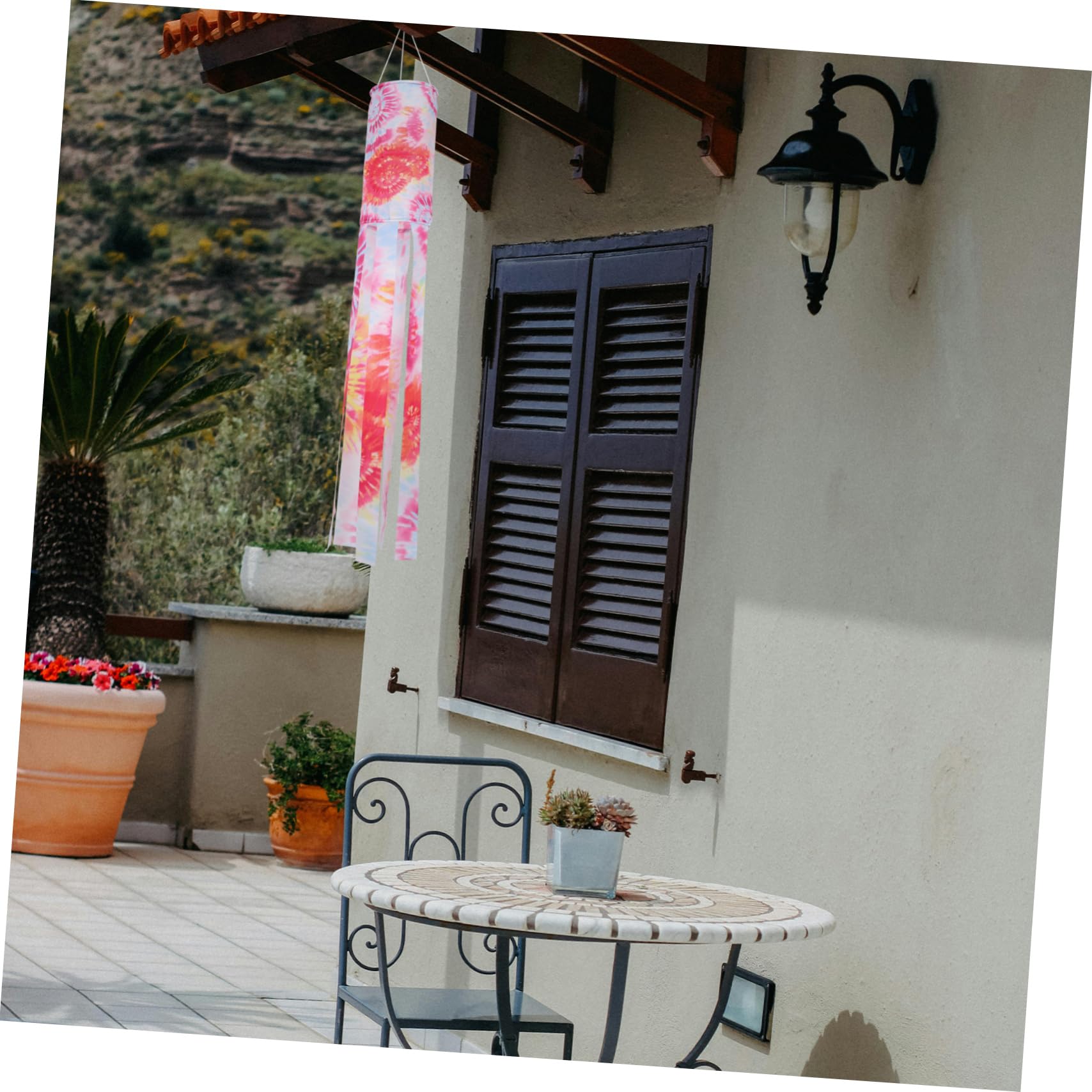 BESPORTBLE 4 Pz Bandiera del tintura in Cravatta Bandiera Manica a appesa Ciondolo Manica a Decorazione per Esterni Decorazione per Cortile Manica a sospesa all'aperto