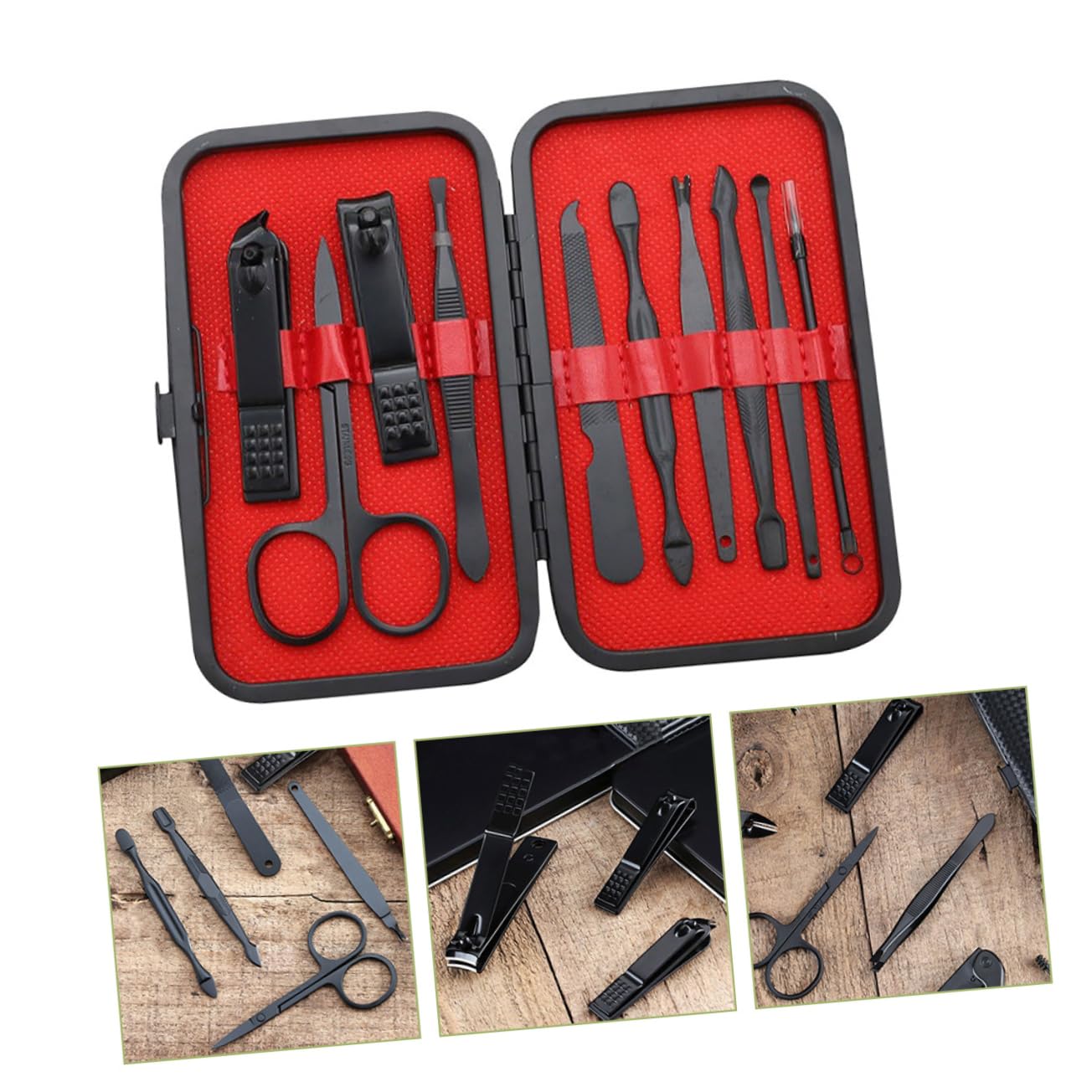 PartyKindom Manicure Nail Clipper Set Professional Nail Care Kit for Women Men Manicure Pedicure Kit