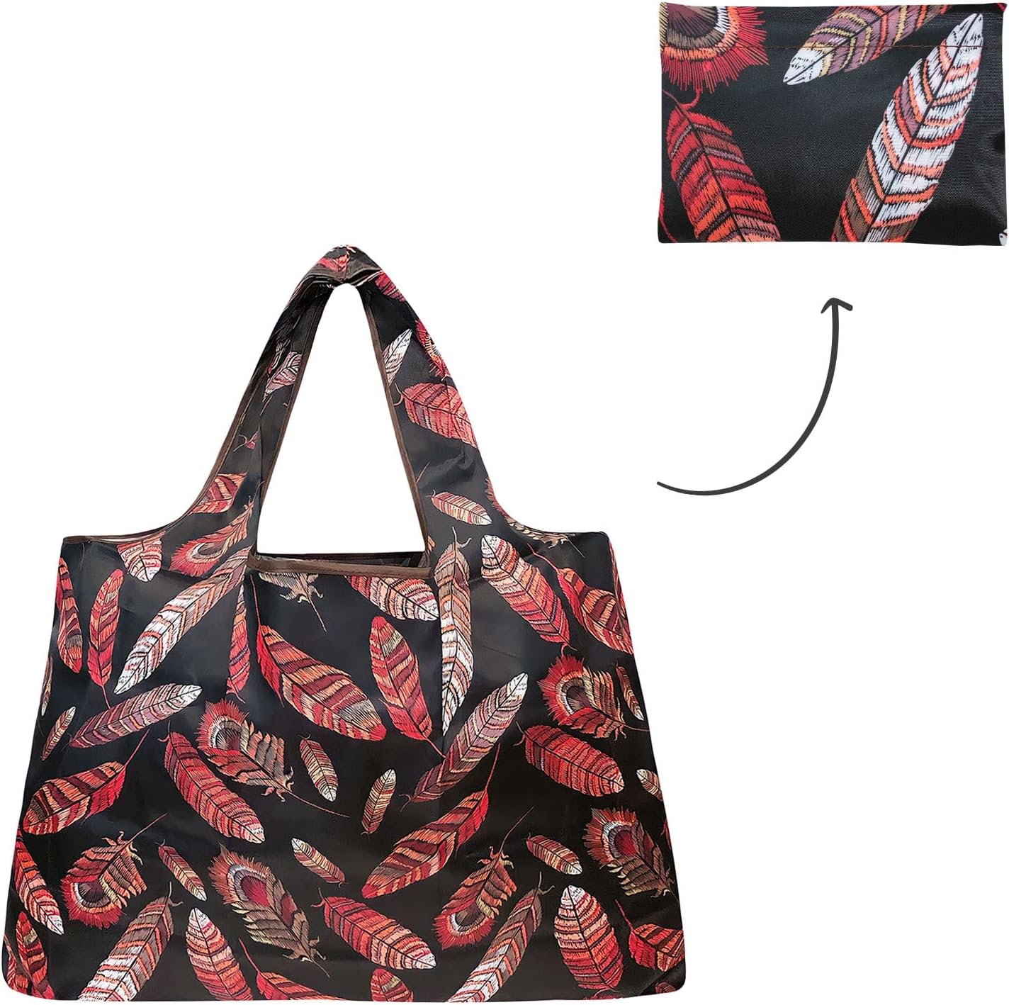 allydrew Foldable Tote Nylon Reusable Grocery Bags - Image 5