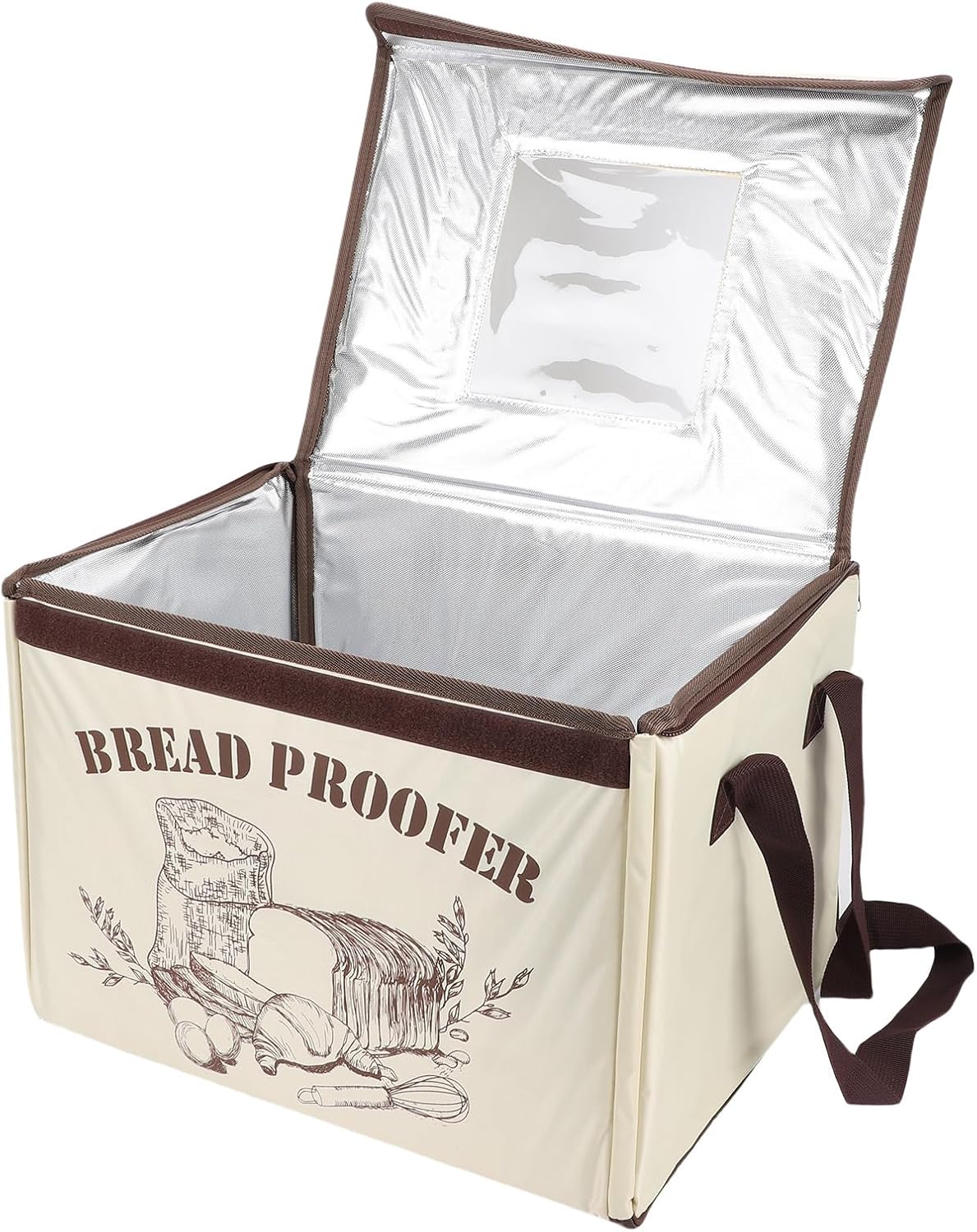 Bread fermentation box,home fermentation cabinet,three sided heating, temperature control range 50 to 113°F