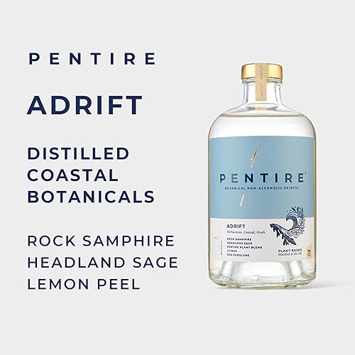Miniatura 2 de Pentire Adrift 70cl - Espíritu botánico sin alcohol - destilado de plantas nativas de Cornualles - Sin azúcar añadido - Vegano - Sin sabores ni