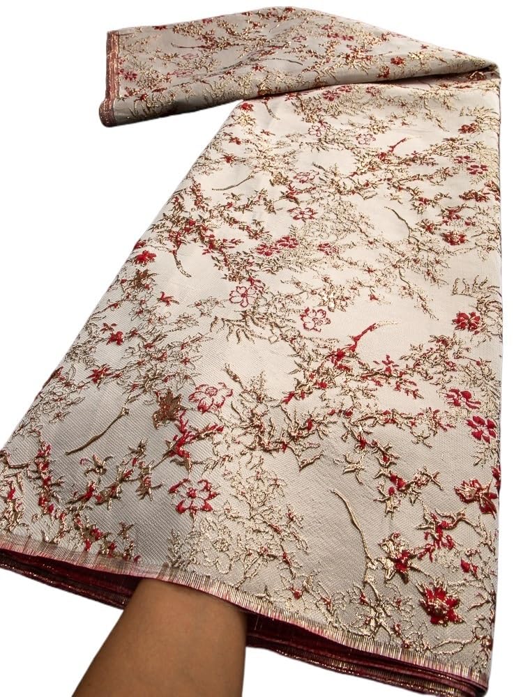 Material for Sewing Jacquard Lace Fabric Brocade for Sewing Women Wedding Party Dresses(TY34642)