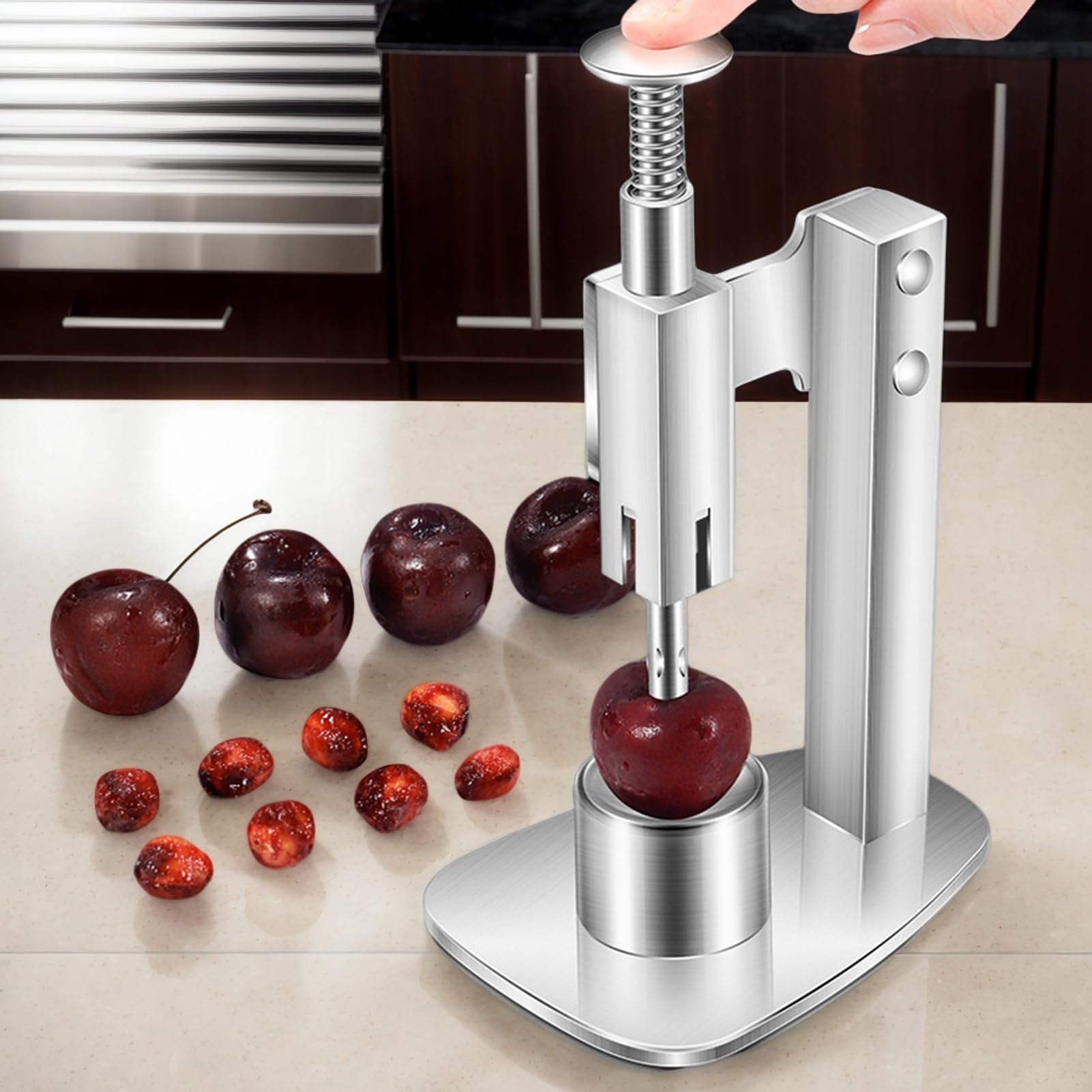 Snocciolatore Per Olive,Snocciolatore In Acciaio Inossidabile Per Ciliegie - Strumento Manuale Per Snocciolare Olive,Per Casa Cucina Cottura Marmellata Di Frutta All Aperto Campeggio Picnic
