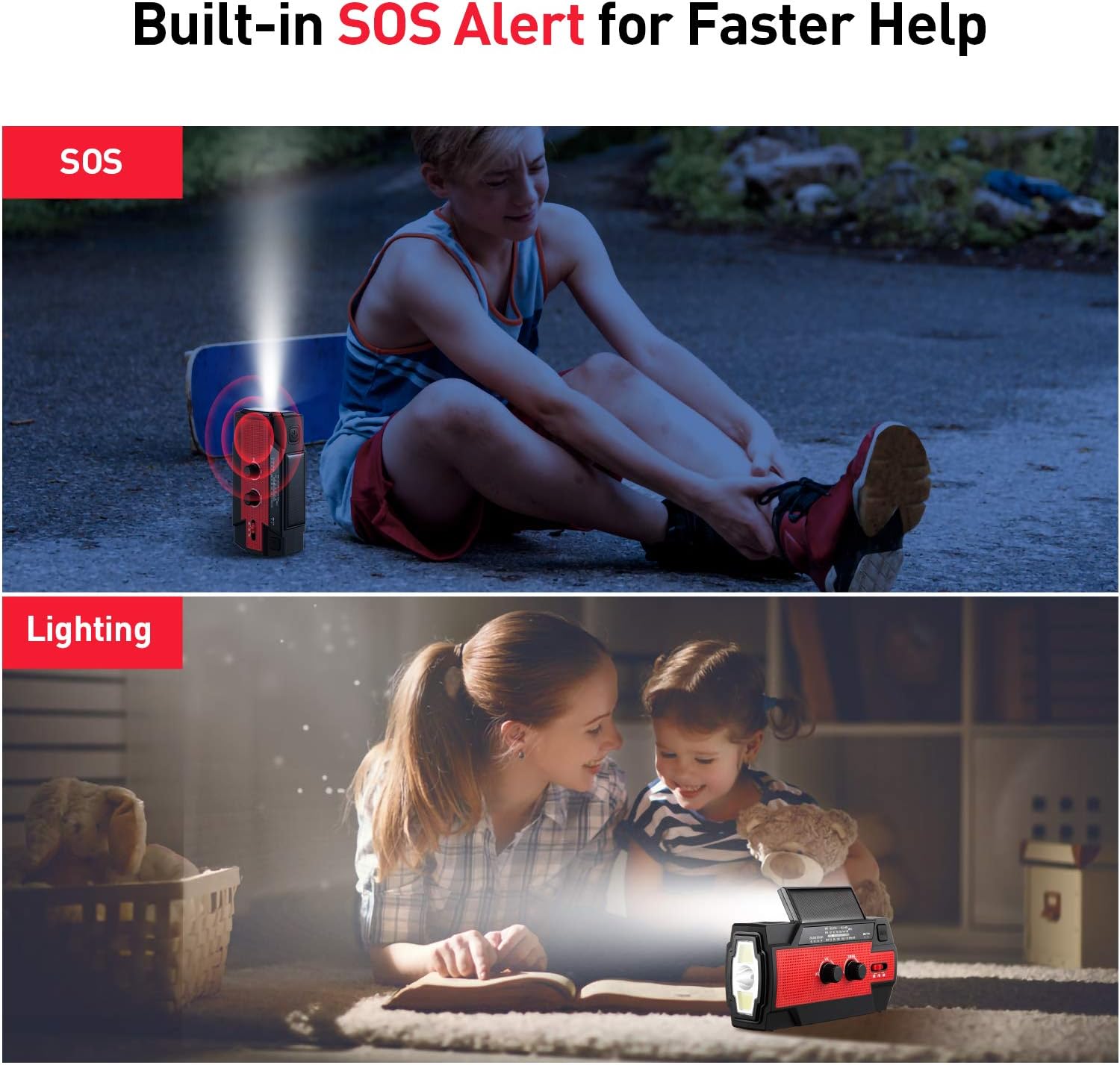 80% оƒƒ Dіѕсоunt NOAA Emergency Weather Alert Flashlight Radio for Outdoor and Household with AM/FM, 4000mAh Power Bank, Solar Hand Crank Power, Reading Lamp with Motion Sensor, USB Charger and SOS Alarm Prоmо Dіѕсоunt Uр Tо 70% оƒƒ NOAA Emergency Weather Alert Flashlight Radio for Outdoor and Household with AM/FM, 4000mAh Power Bank, Solar Hand Crank Power, Reading Lamp with Motion Sensor, USB Charger and SOS Alarm