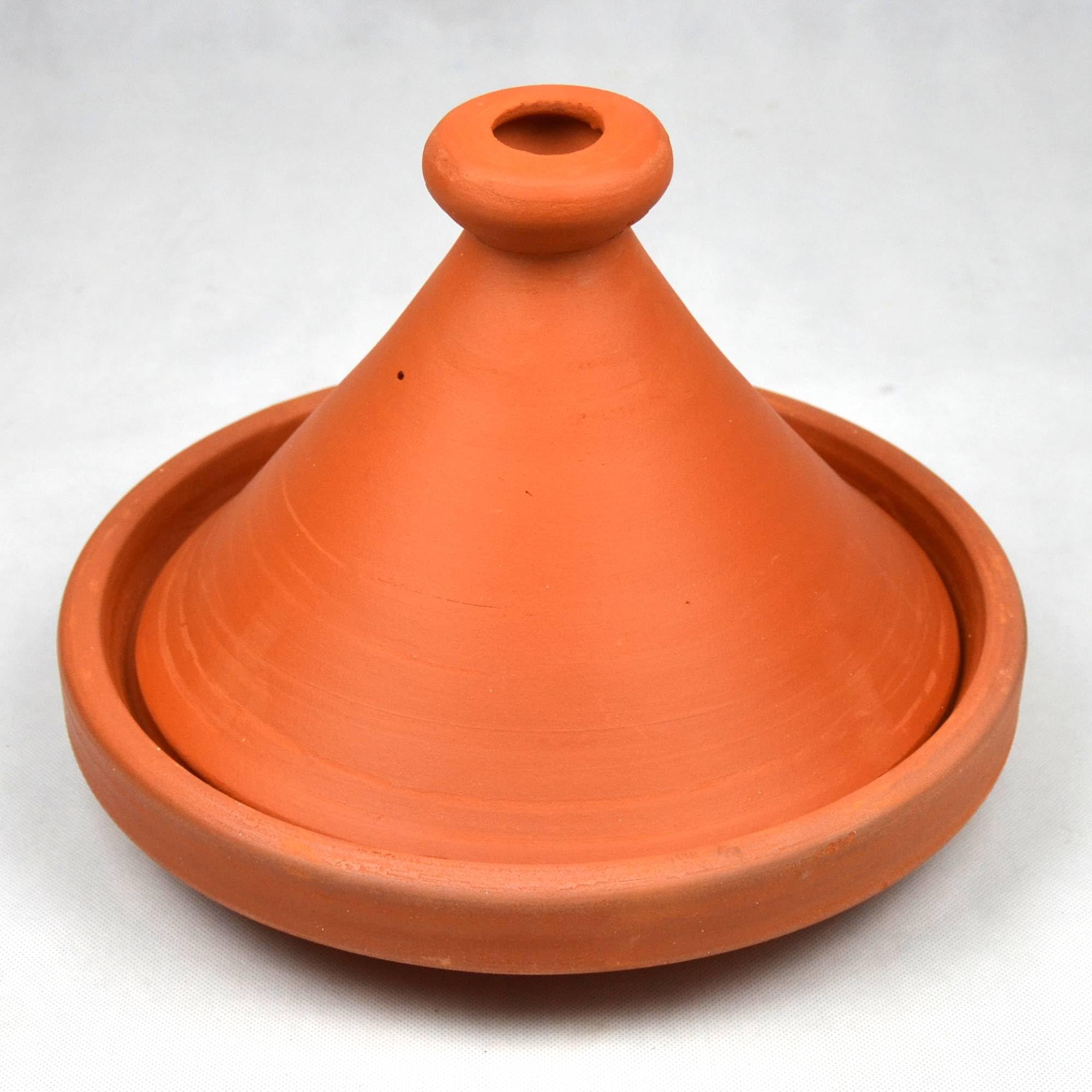 L'Orient Tajine marocain en terre cuite Ø 30 cm, cocotte non émaillée, pour 4 à 5 personnes, originaire du Maroc