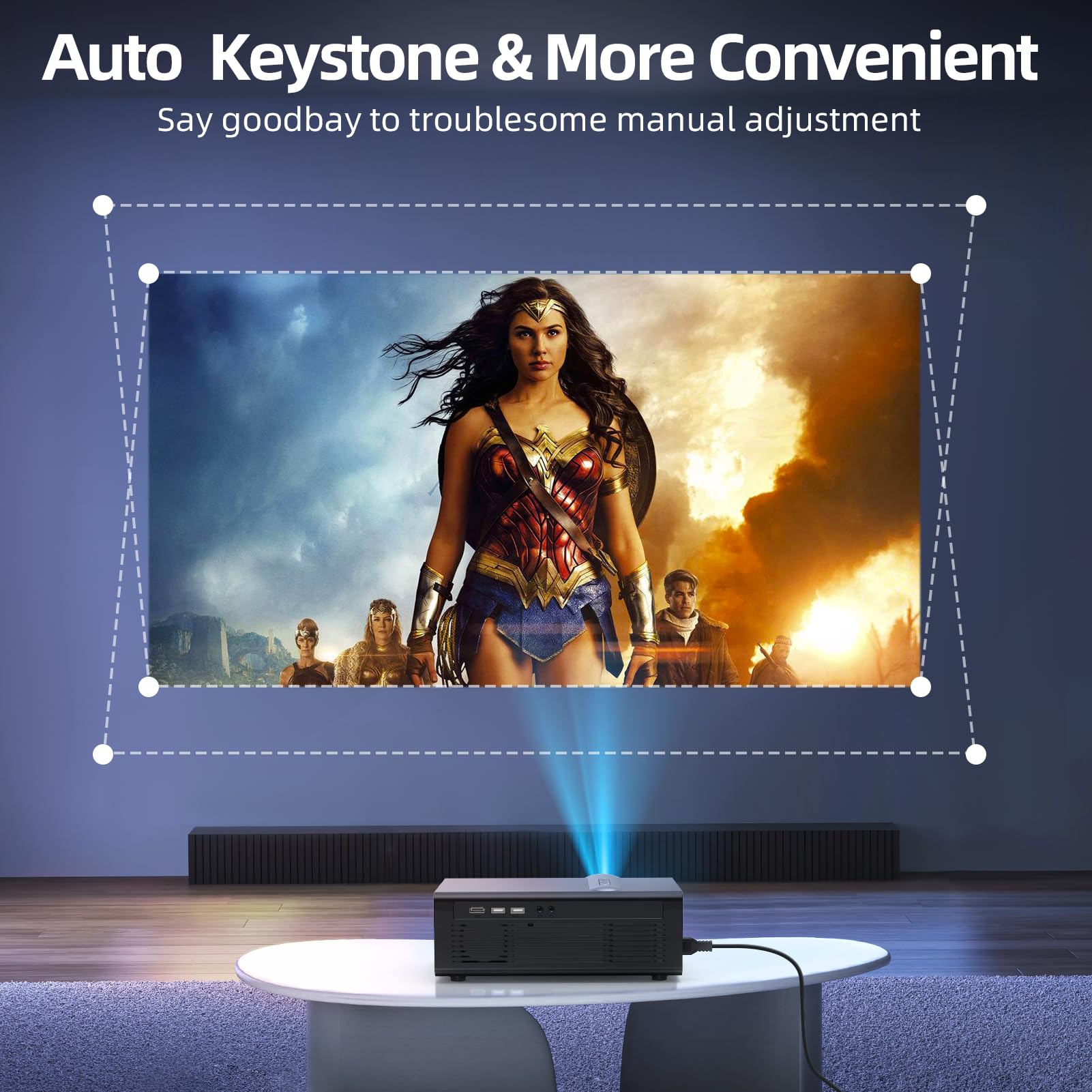 プロジェクター renon Amazon.com: [Electric Focus/Auto Keystone] Projector with