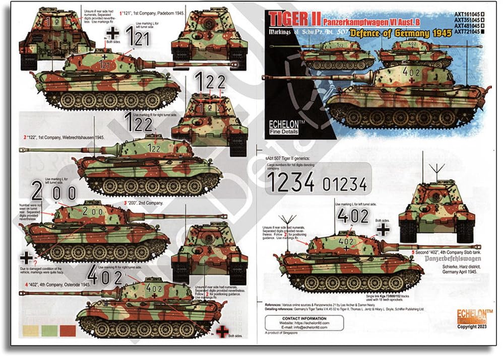 Amazon | エシェロン 1/72 ドイツ 第507重戦車大隊のタイガー2重戦車