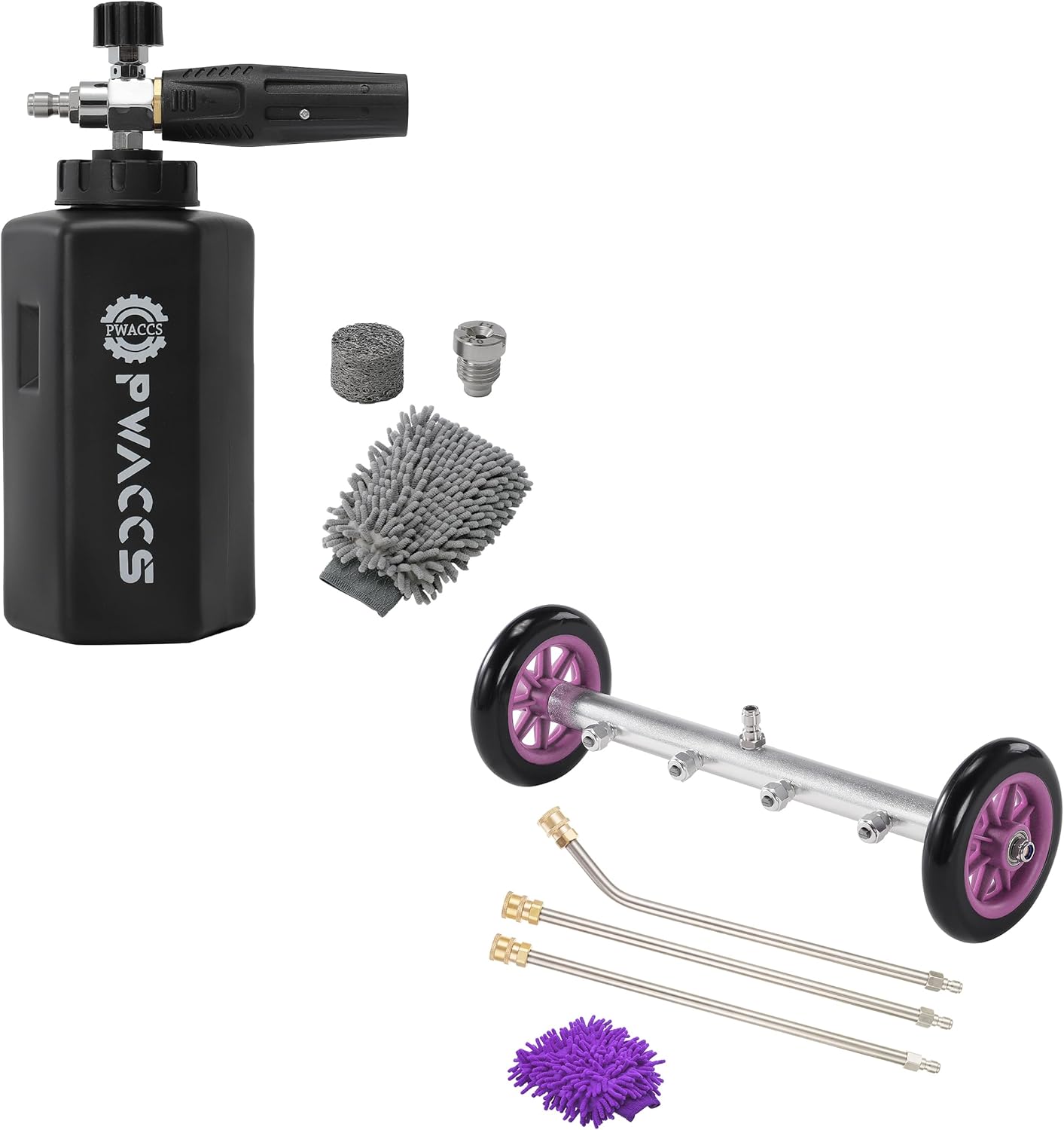 PWACCS Foam Cannon for Pressure Washer, 1.5L Adjustable Car