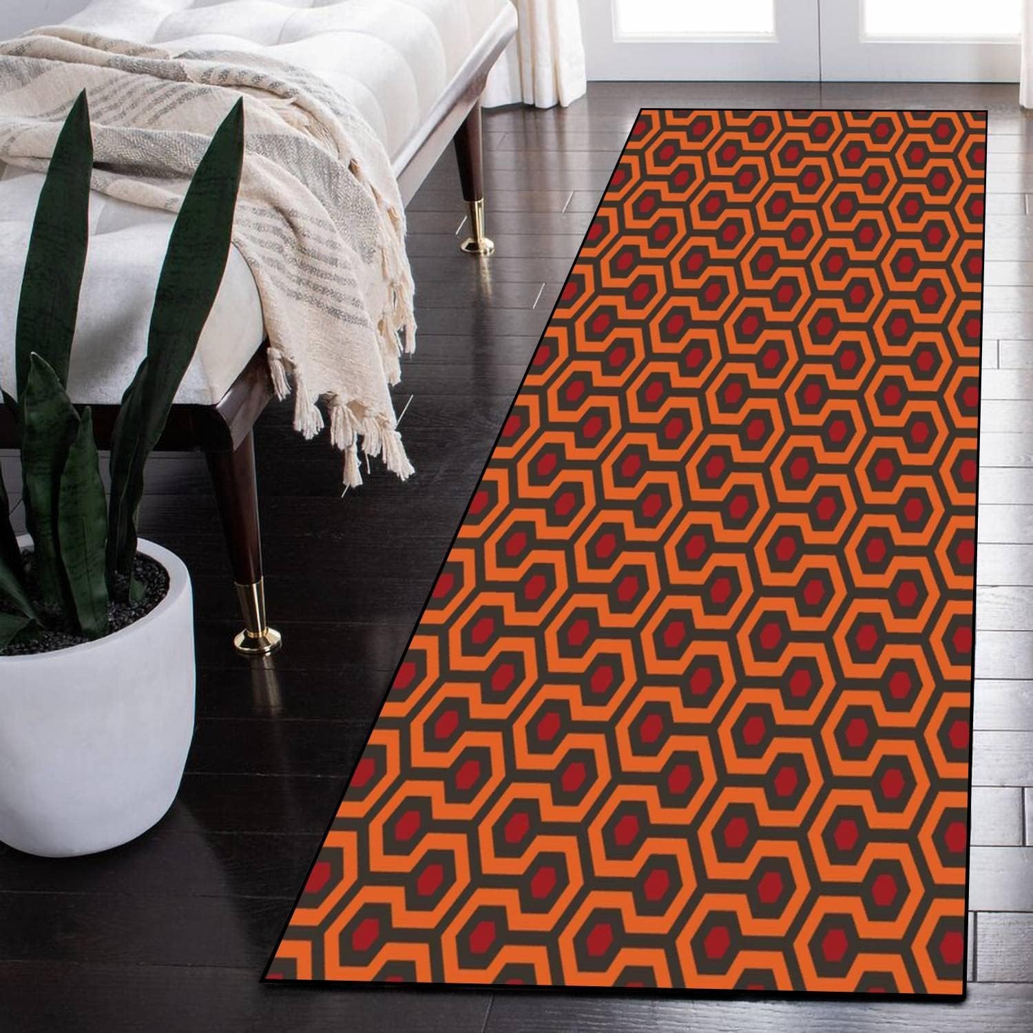 Long Rug The Shining Overlook Hotel Non-Slip Area Floor Mat Indoor Outdoor Decor Hallway Entryway Living Room Bathroom Kitchen Carpet Runner Yoga Mat, Multi1, 24x71inch