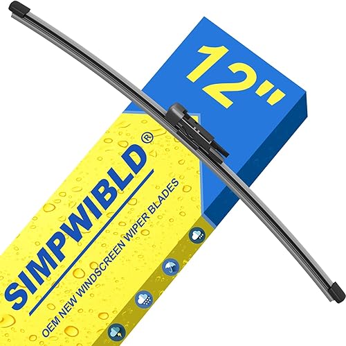 SIMPWIBLD Limpiaparabrisas de alta calidad para todas las estaciones, duradero, estable y silencioso, calidad de fabricante original, 12 pulgadas