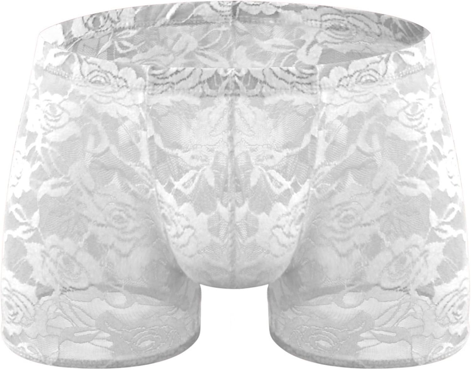 Men's Lace Boxers Underwear Seamless Lace Design with Low Waist Sexy and Comfortable Mens Under Panties