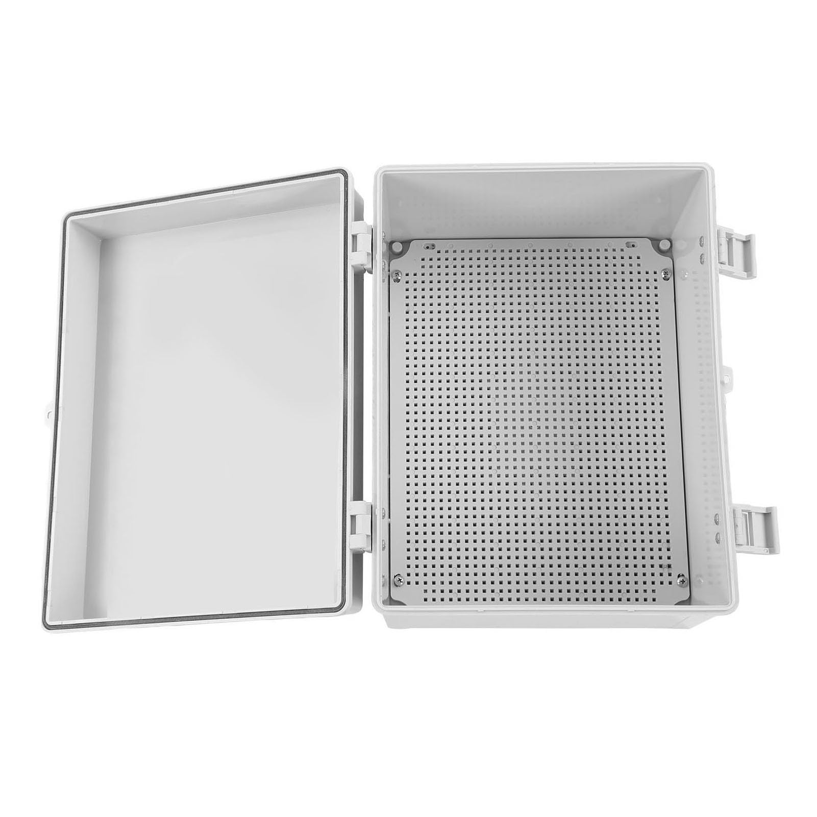 Caja de Conexiones Eléctricas Impermeable IP66 con Placa de Montaje, Material ABS, 400x300x200mm