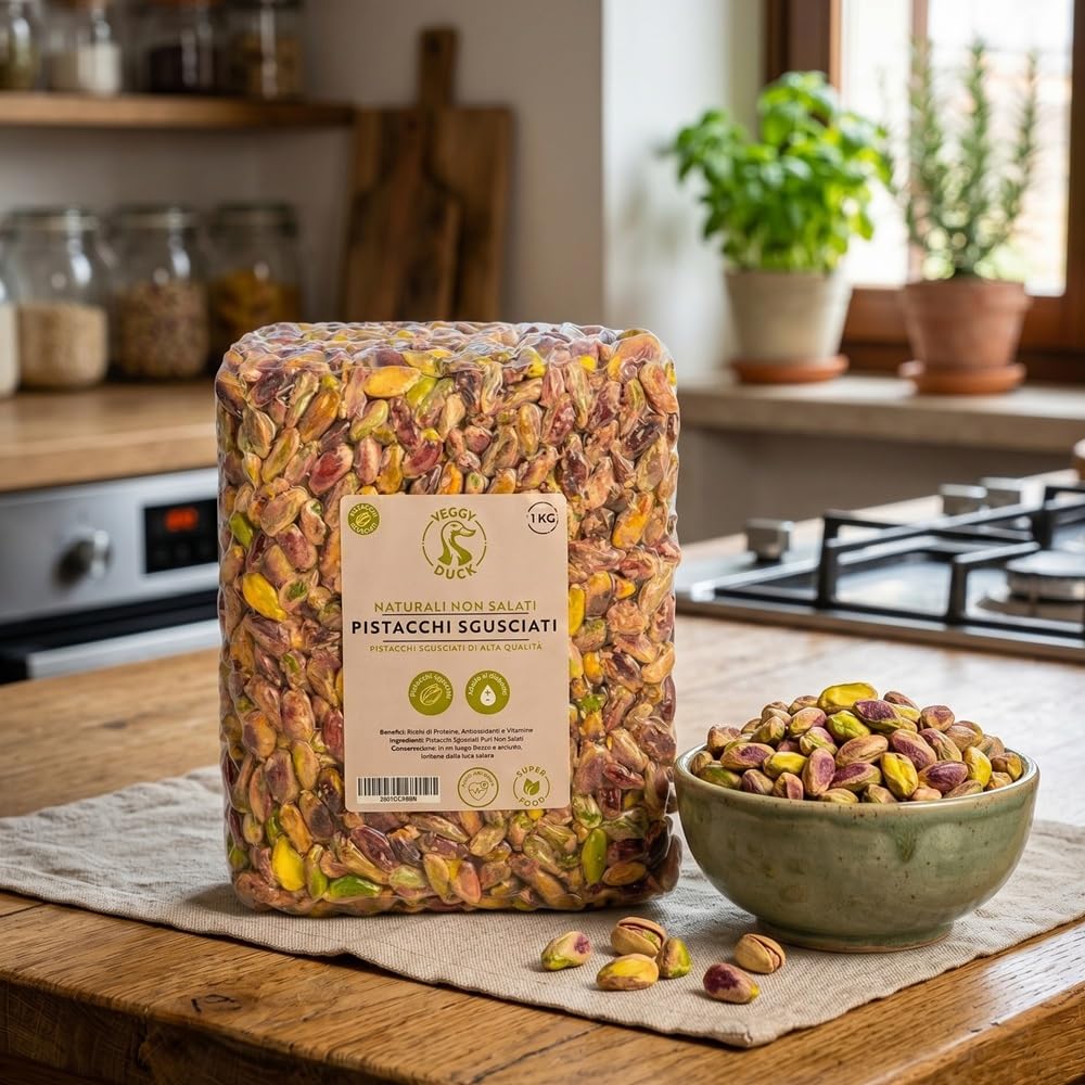 Veggy Duck - Pistachos sin Cáscara (1Kg) - Naturales | Sin Sal
