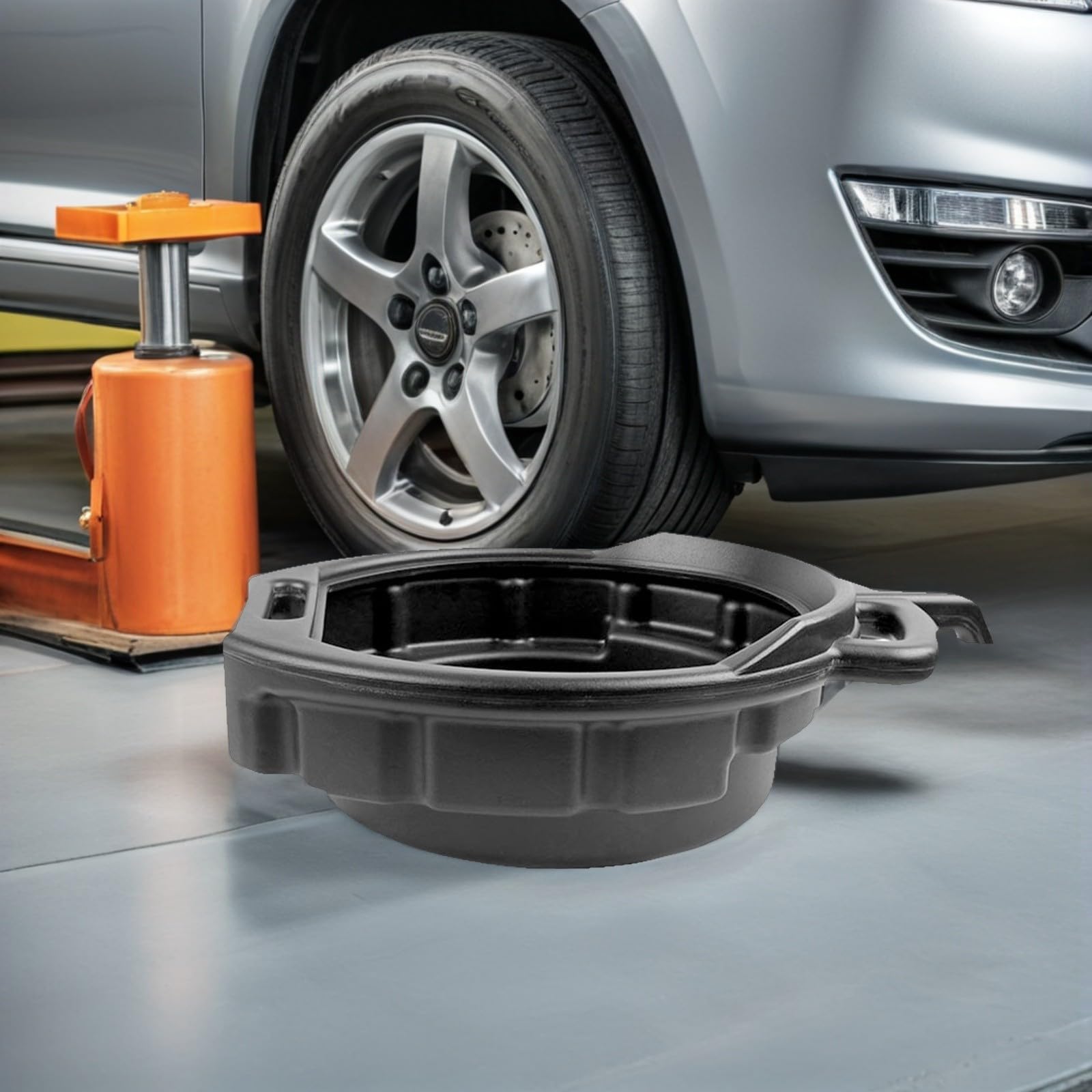 ABOOFAN Plateau de Vidange Automobile 10l en PE, Bac de Récupération Noir